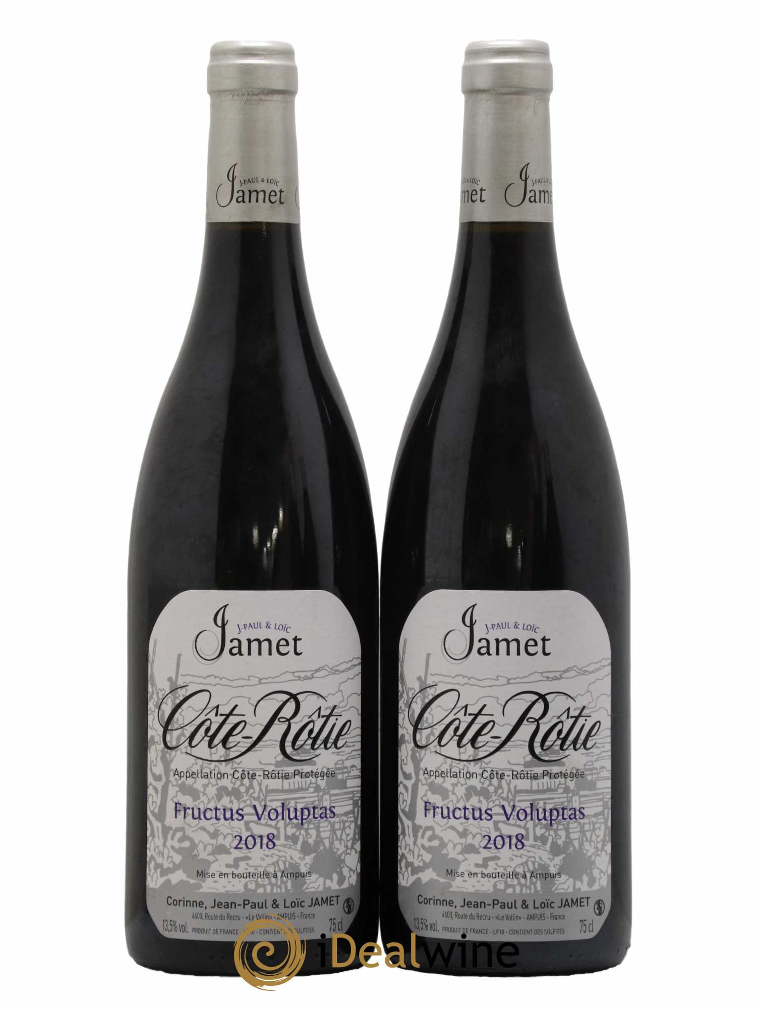 Côte-Rôtie Fructus Voluptas Jamet (Domaine) 2018 - Lot of 2 bottles - 0
