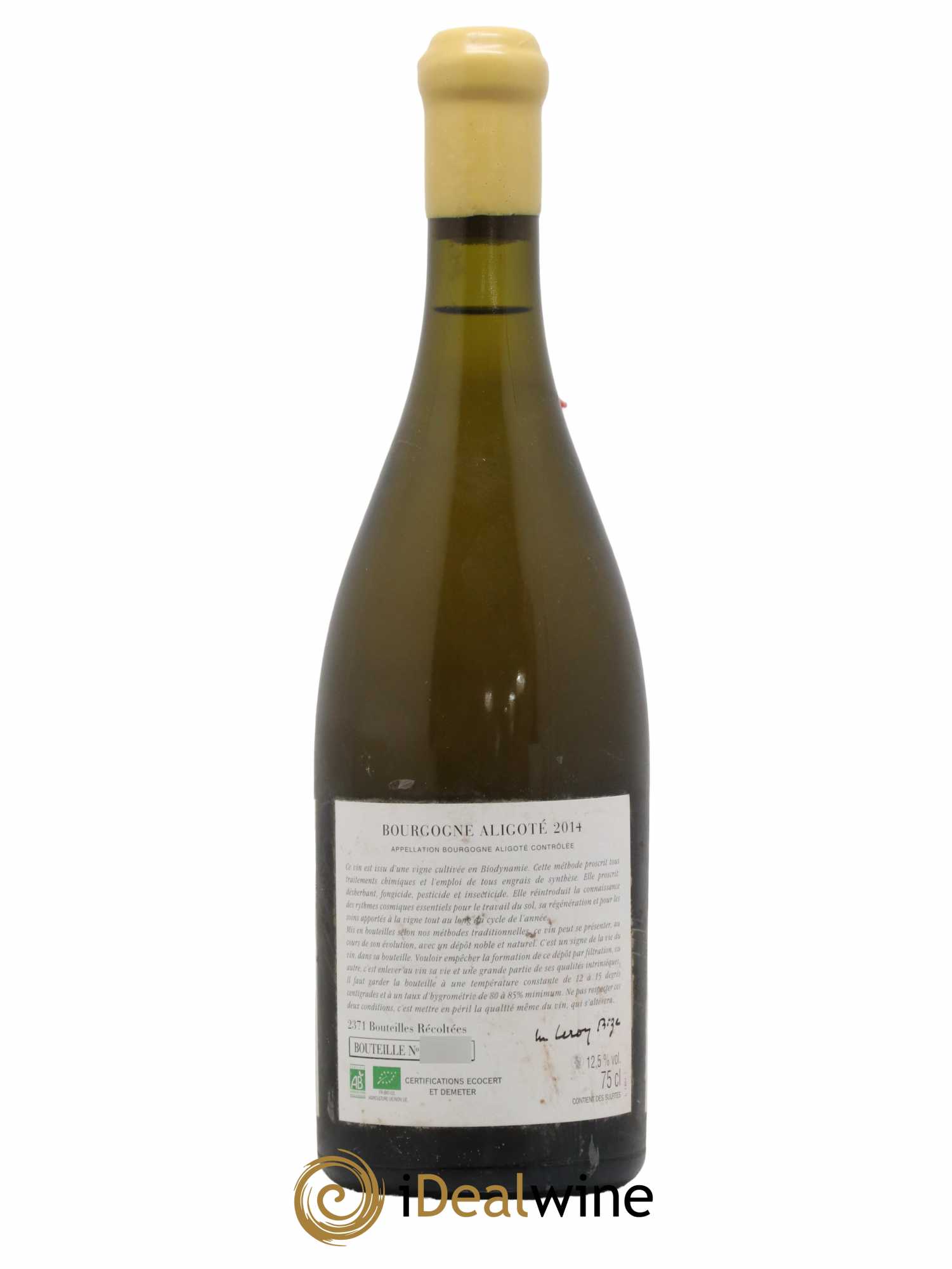 Bourgogne Aligoté Sous Chatelet d'Auvenay (Domaine) 2014 - Lot de 1 bouteille - 1