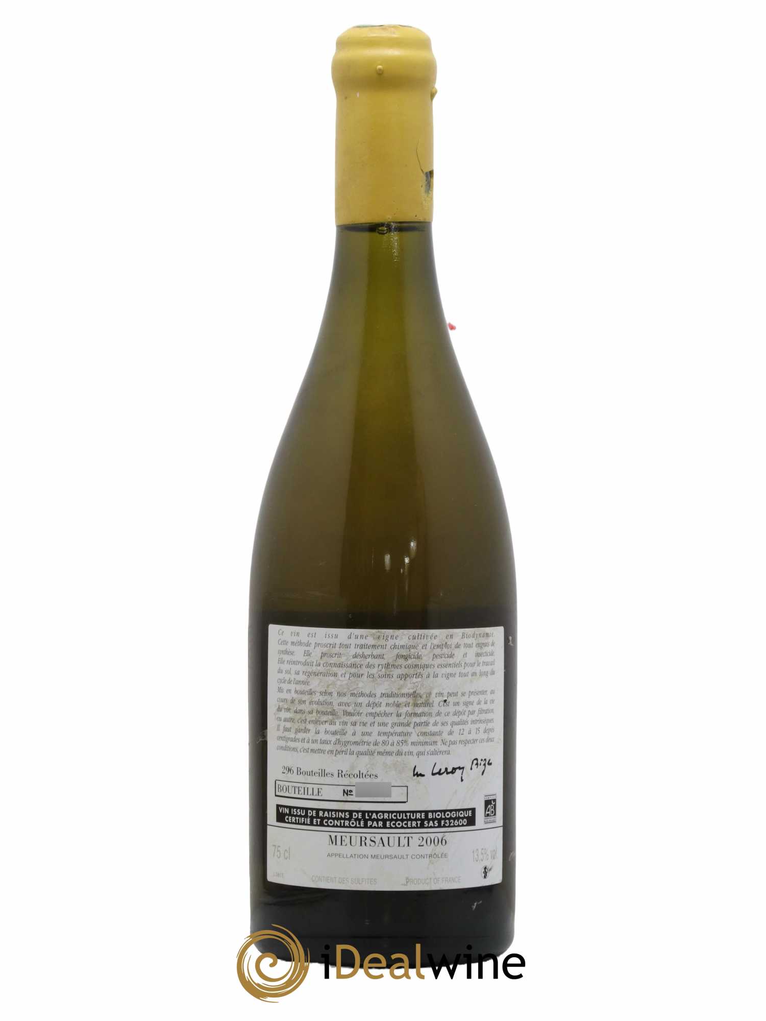 Meursault d'Auvenay (Domaine) 2006 - Lot de 1 bouteille - 1