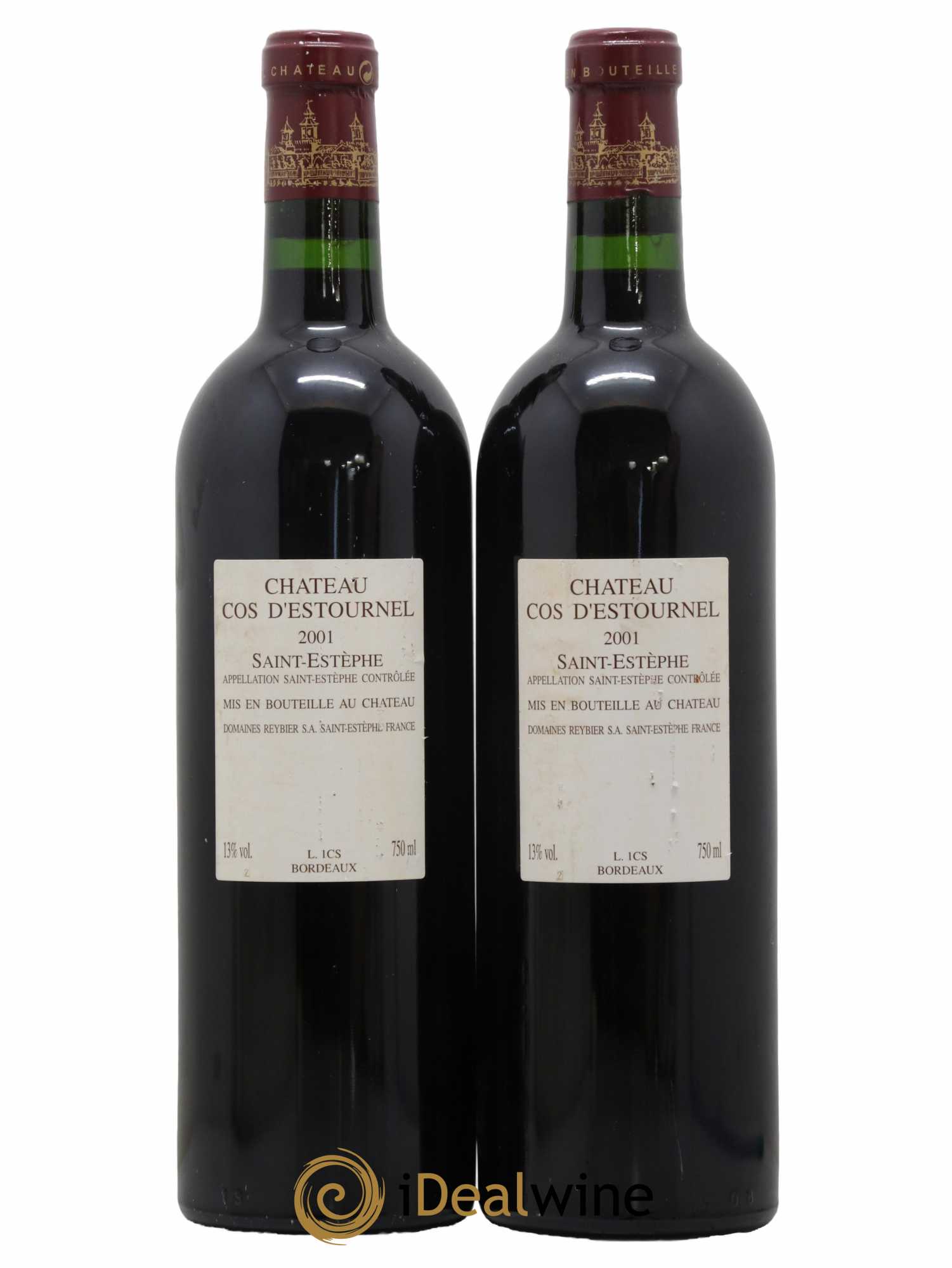 Cos d'Estournel 2ème Grand Cru Classé 2001 - Lot de 2 bouteilles - 1