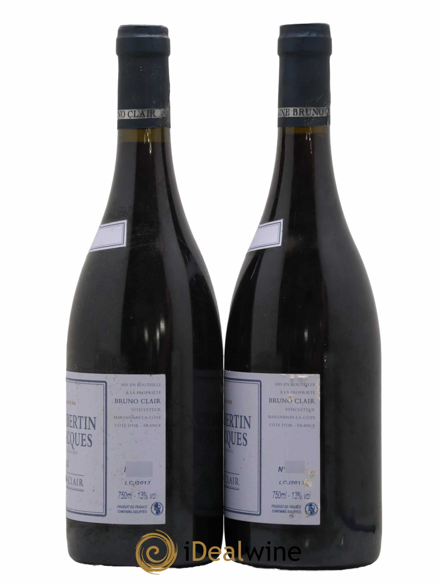 Gevrey-Chambertin 1er Cru Clos Saint-Jacques Bruno Clair (Domaine) 2013 - Lot of 2 bottles - 1