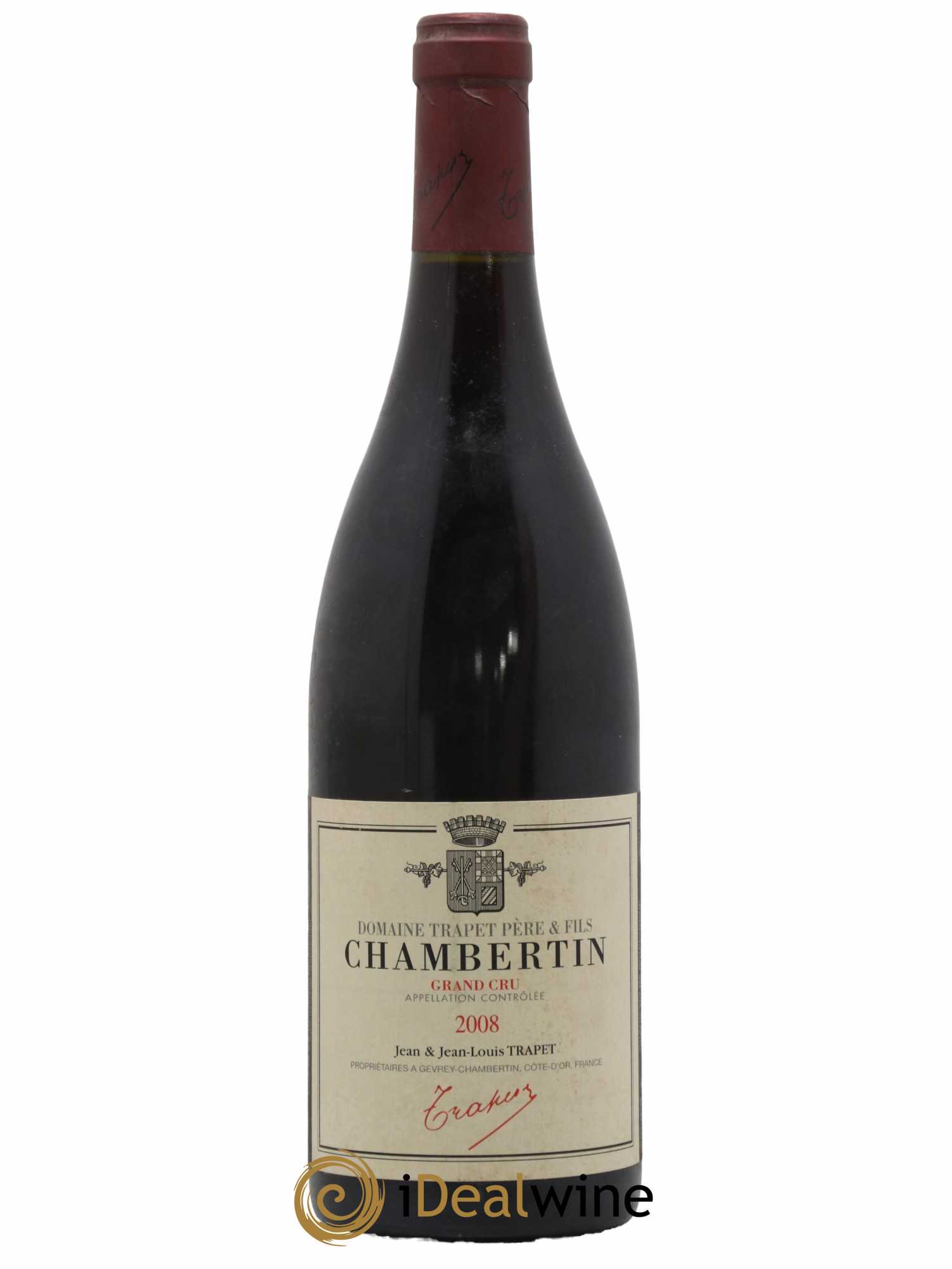 Chambertin Grand Cru Domaine Trapet 2008 - Lot de 1 bouteille - 0