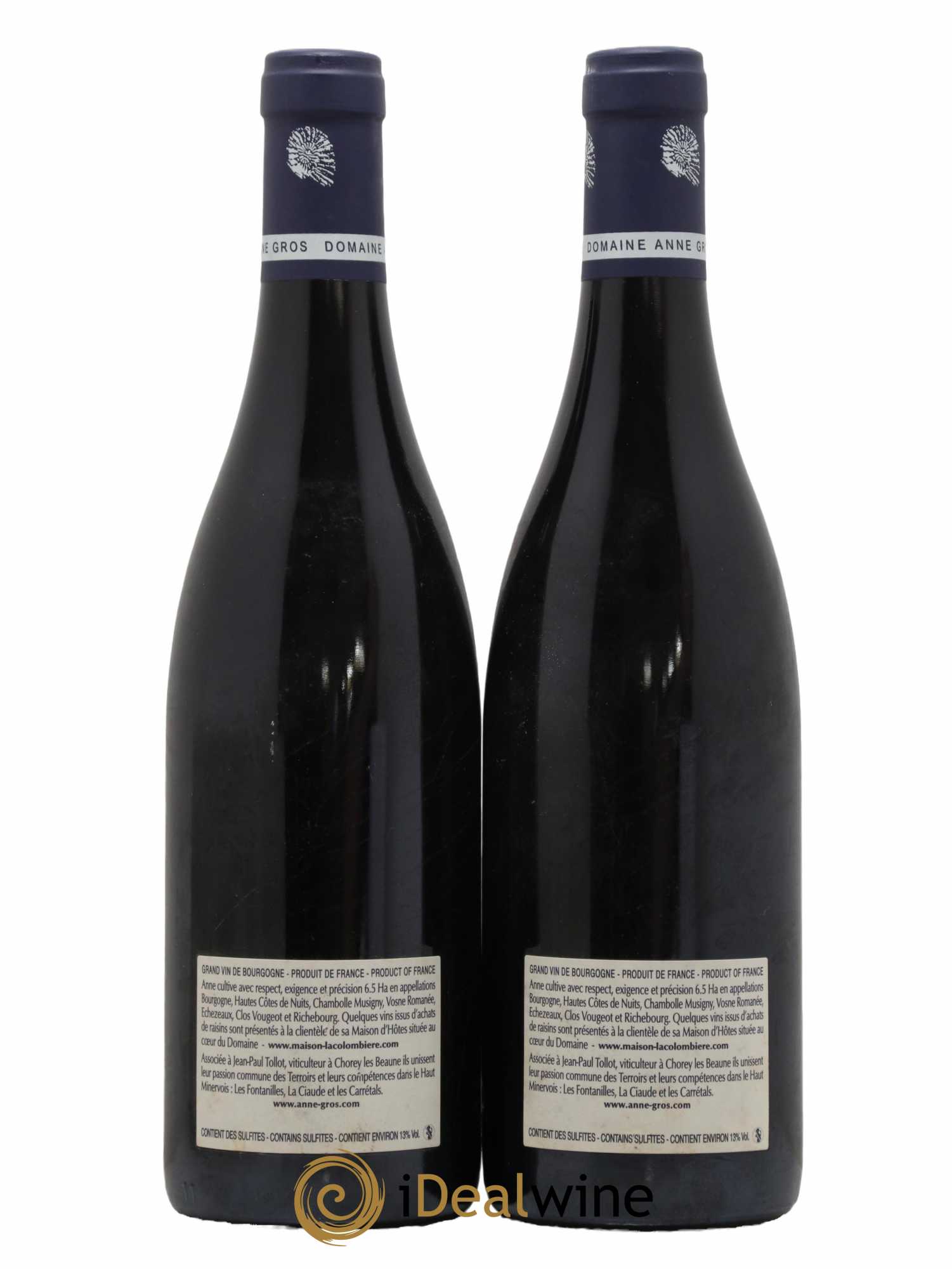 Richebourg Grand Cru Anne Gros 2009 - Lot of 2 bottles - 1