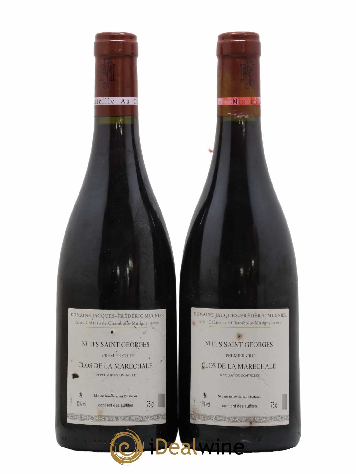 Nuits-Saint-Georges 1er Cru Clos de La Maréchale Jacques-Frédéric Mugnier 2011 - Lot of 2 bottles - 1