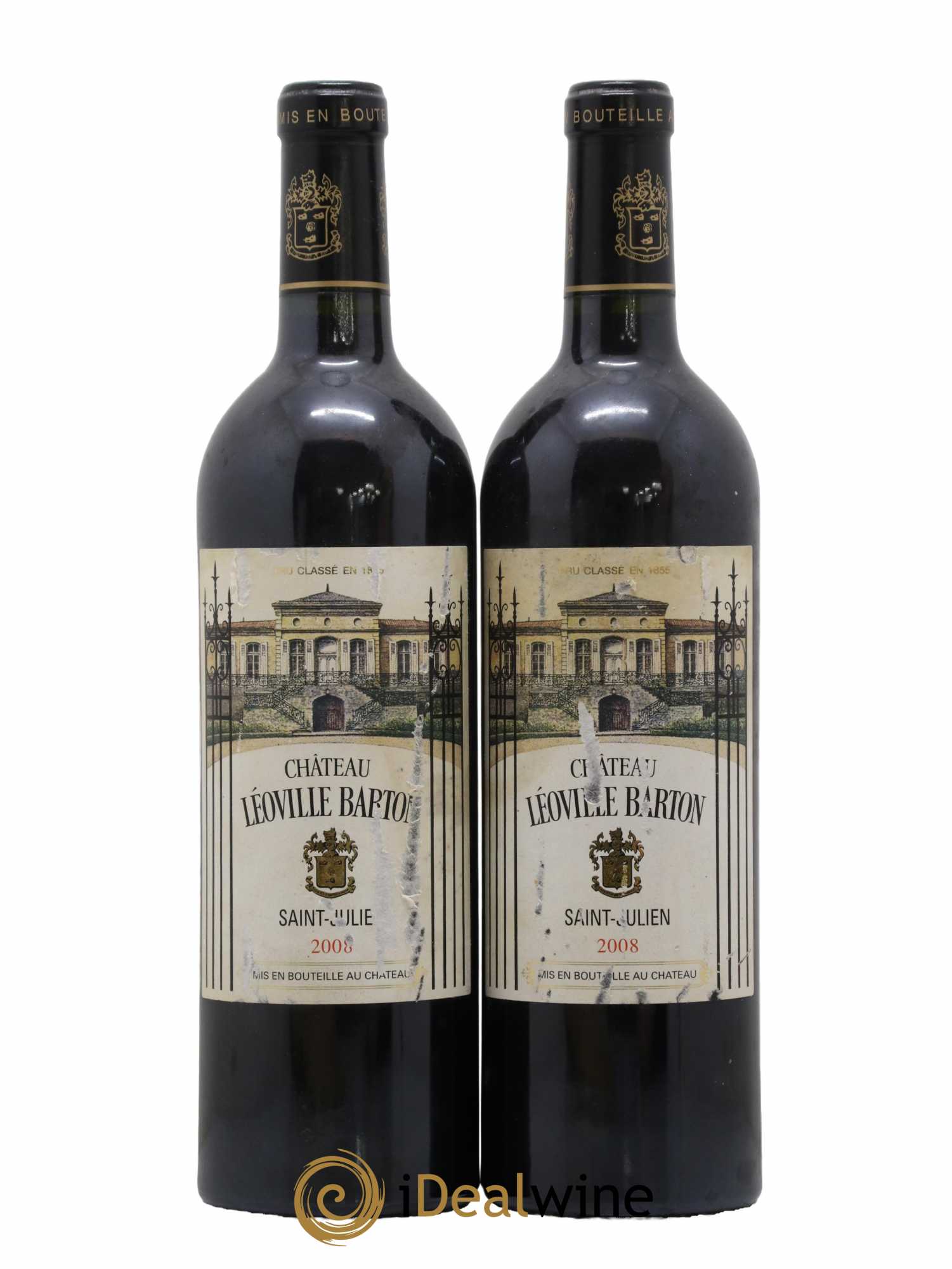 Château Léoville Barton 2ème Grand Cru Classé 2008 - Lot of 2 bottles - 0