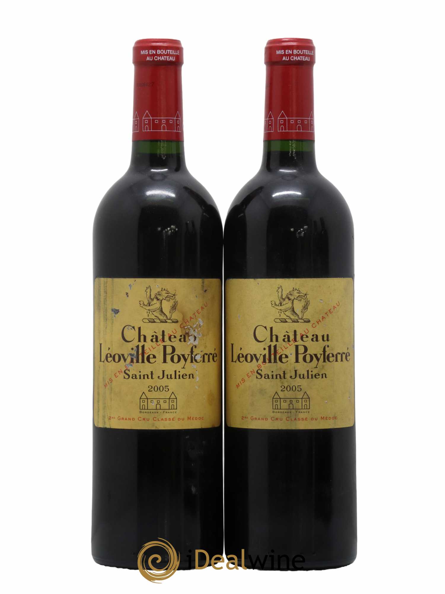 Château Léoville Poyferré 2ème Grand Cru Classé 2005 - Lot of 2 bottles - 0
