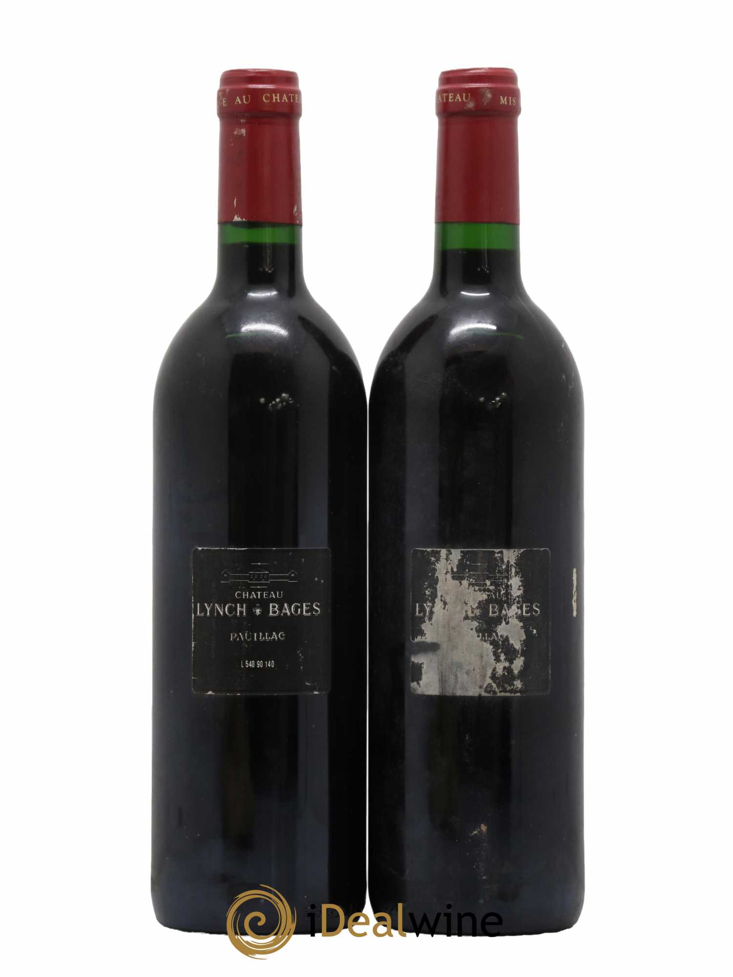 Château Lynch Bages 5ème Grand Cru Classé 1990 - Lot de 2 bouteilles - 1