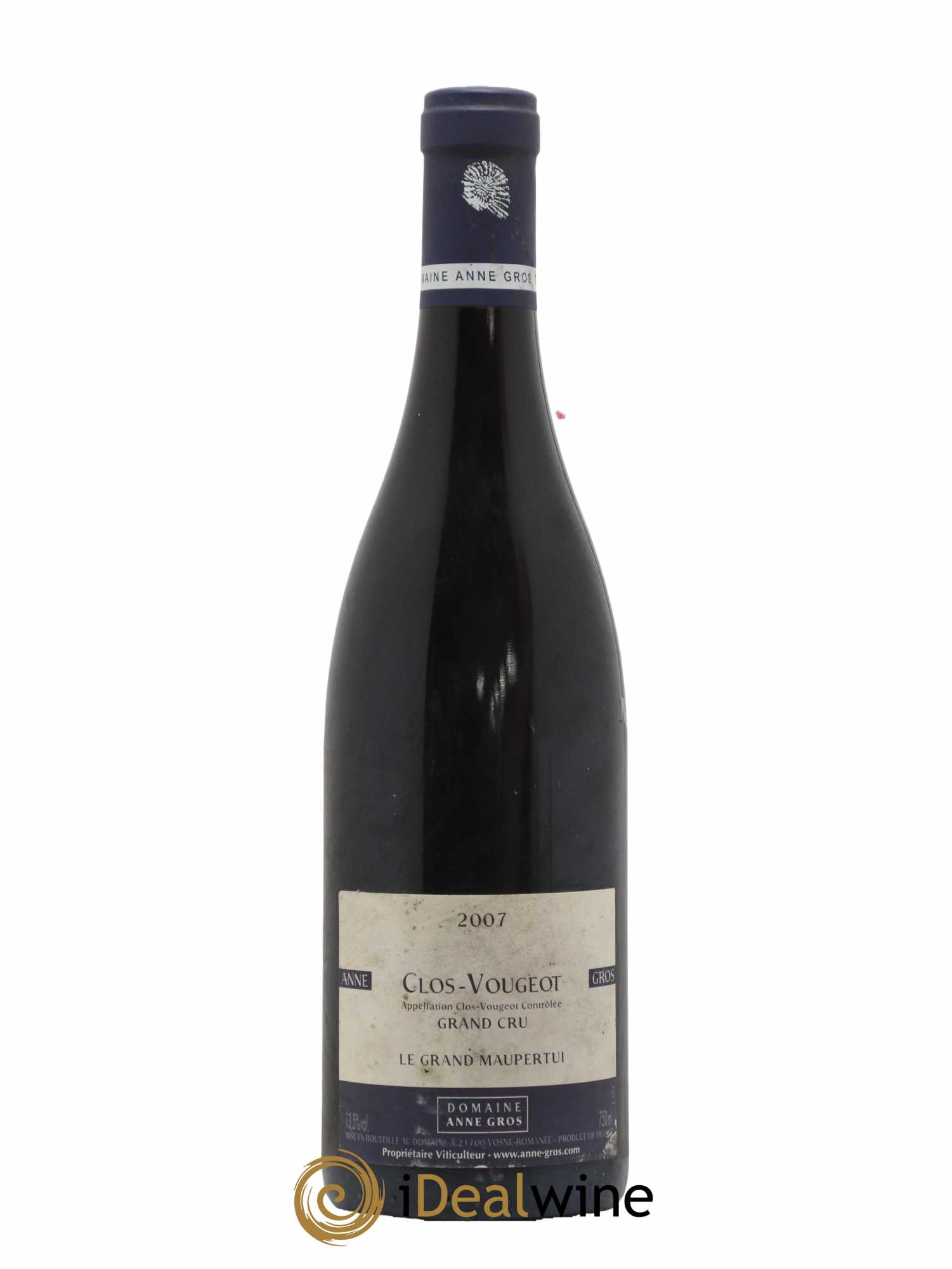 Clos de Vougeot Grand Cru Le Grand Maupertui Anne Gros 2007 - Lot de 1 bouteille - 0