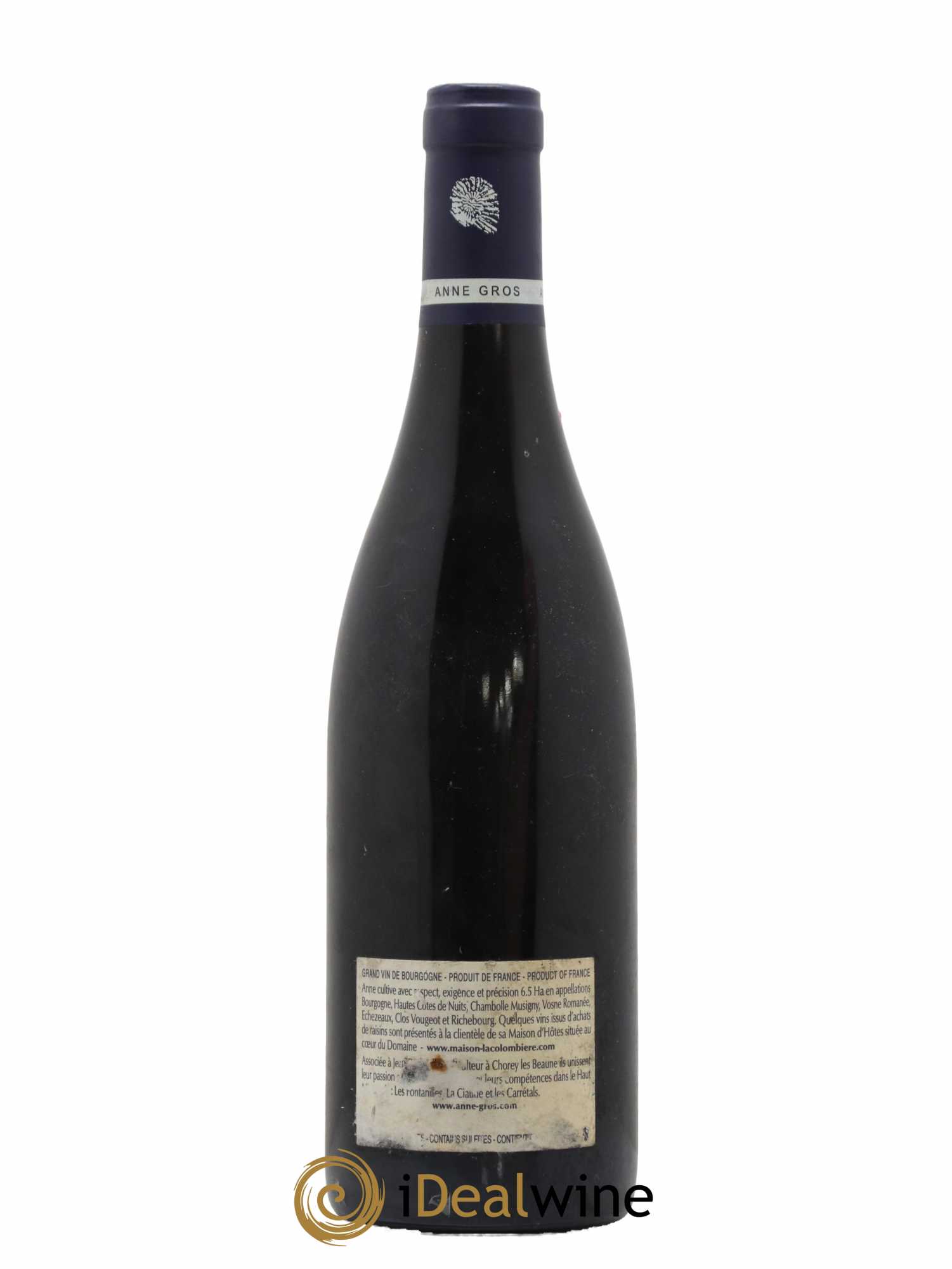 Clos de Vougeot Grand Cru Le Grand Maupertui Anne Gros 2014 - Lot de 1 bouteille - 1