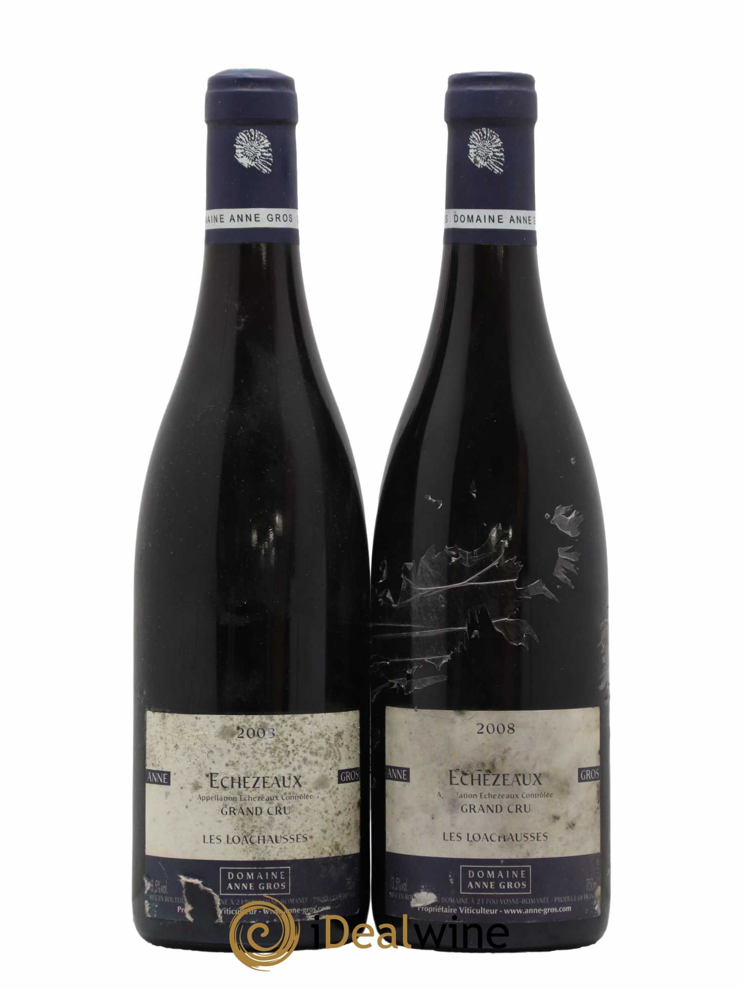 Echezeaux Grand Cru Les Loachausses Anne Gros 2008 - Lot of 2 bottles - 0