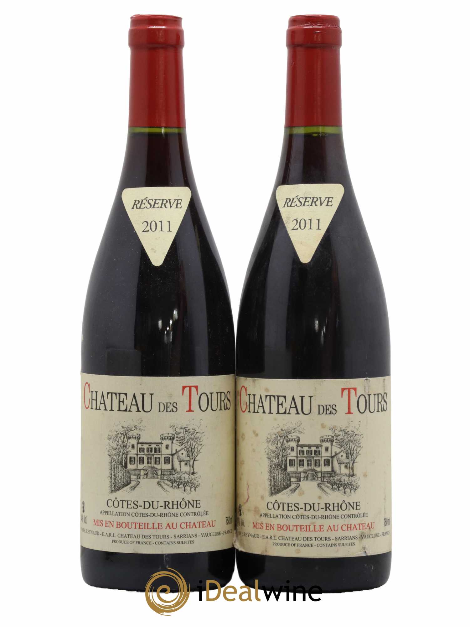 Côtes-du-Rhône Château des Tours Emmanuel Reynaud 2011 - Lot de 2 bouteilles - 0