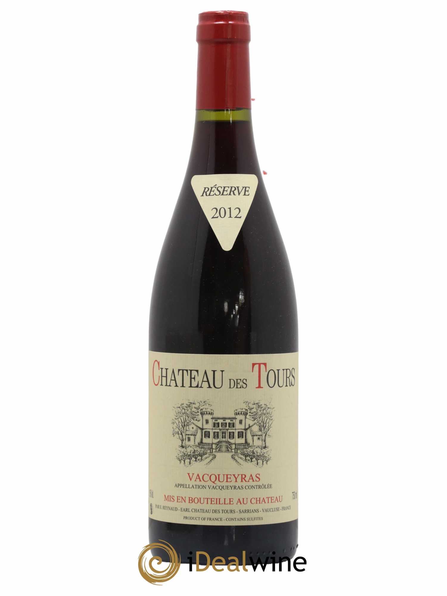 Vacqueyras Château des Tours Emmanuel Reynaud 2012 - Lot de 1 bouteille - 0