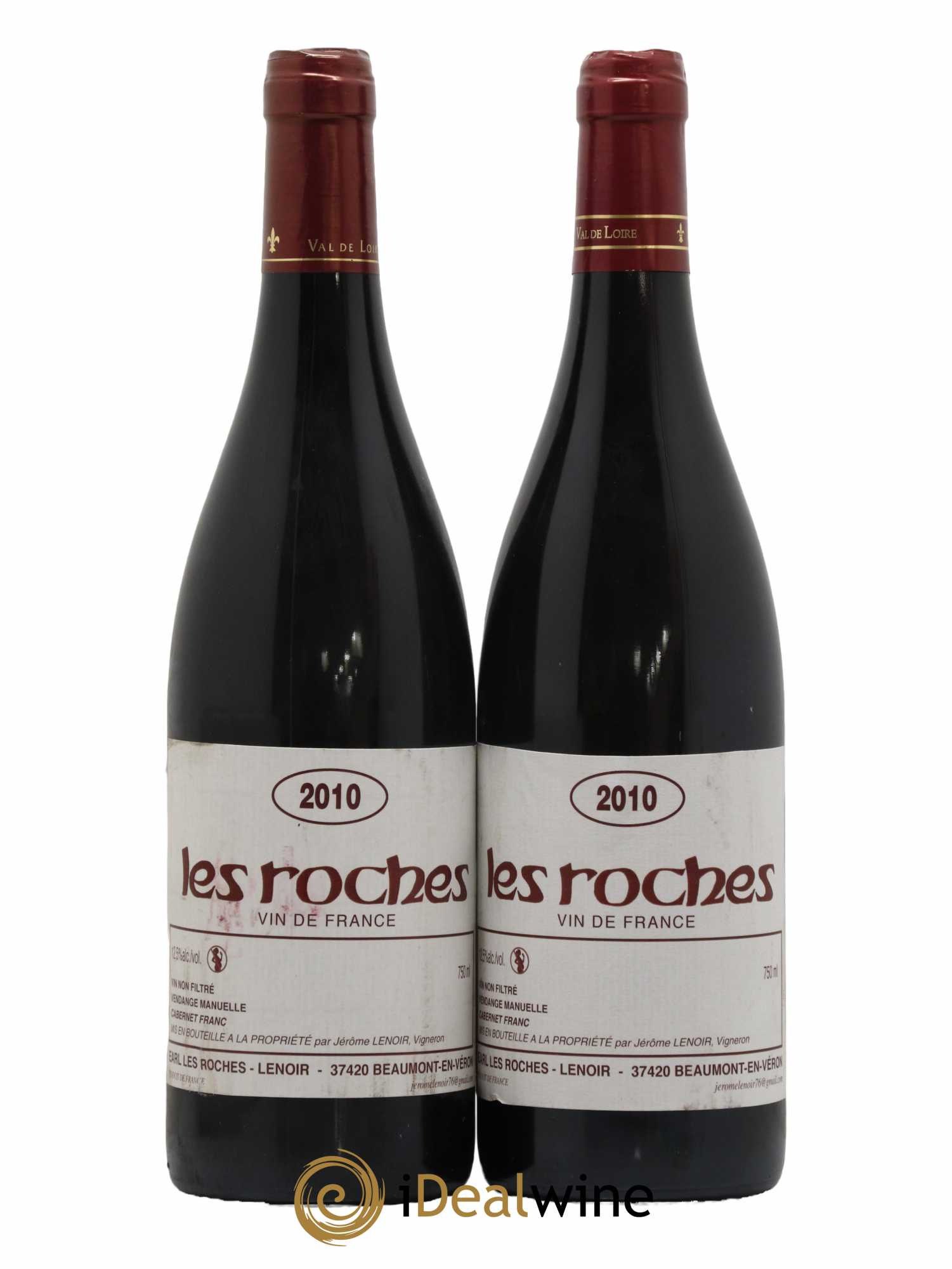 Vin de France Les Roches Lenoir (Domaine) 2010 - Lot de 2 bouteilles - 0