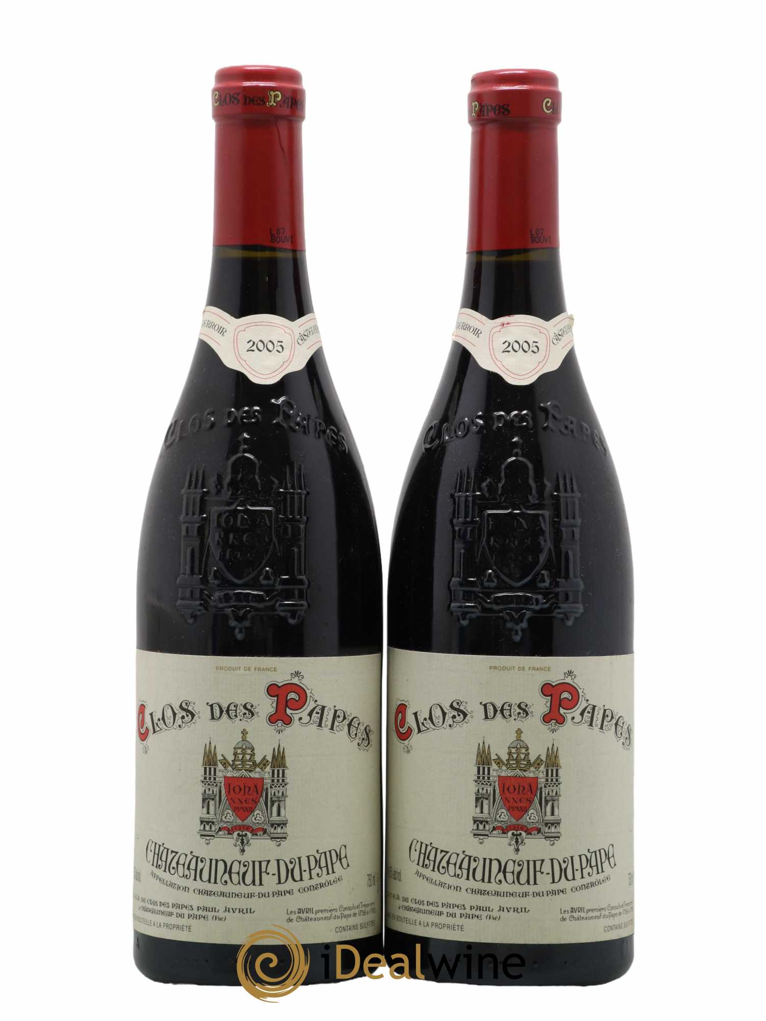 Châteauneuf-du-Pape Clos des Papes - Paul Avril 2005 - Lot of 2 bottles - 0