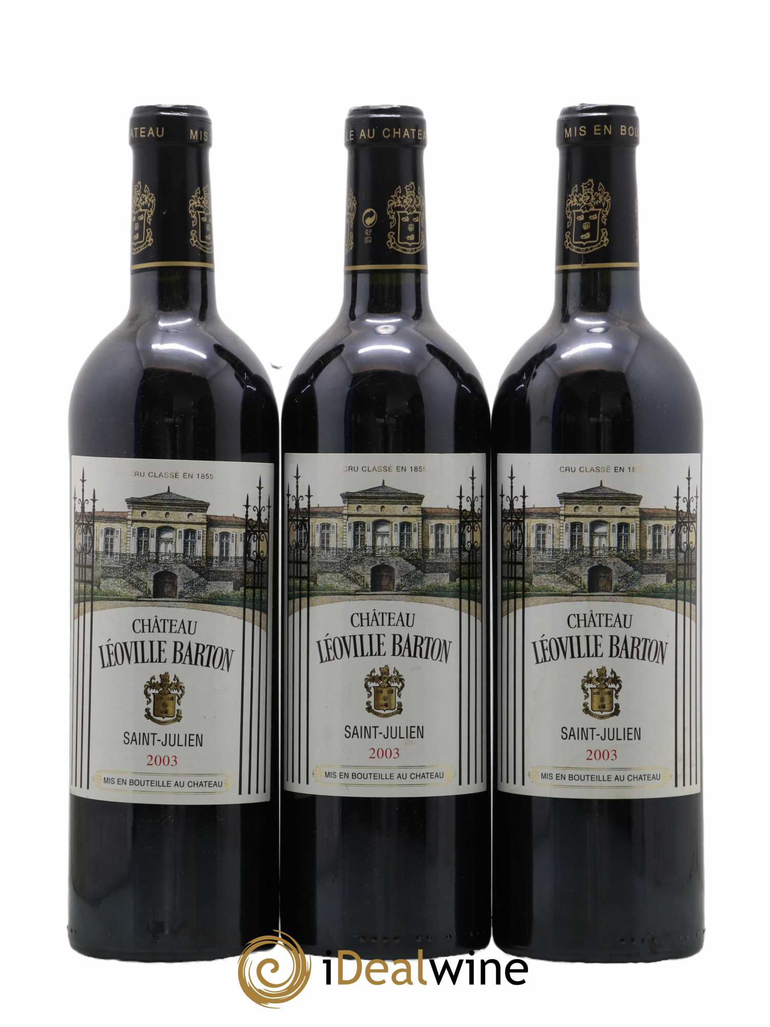 Château Léoville Barton 2ème Grand Cru Classé 2003 - Lot of 3 bottles - 0