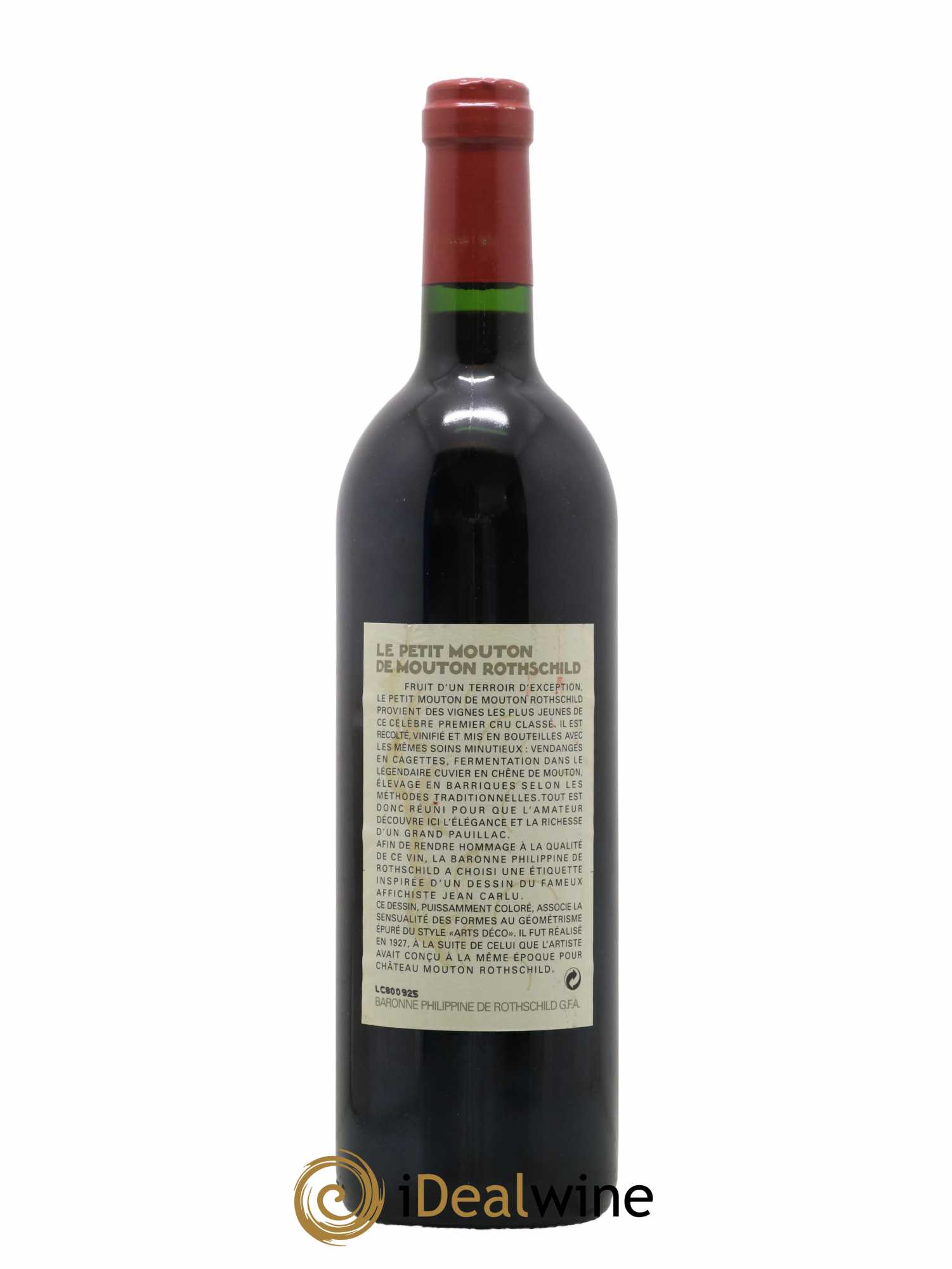 Petit Mouton Second Vin 1996 - Lot de 1 bouteille - 1