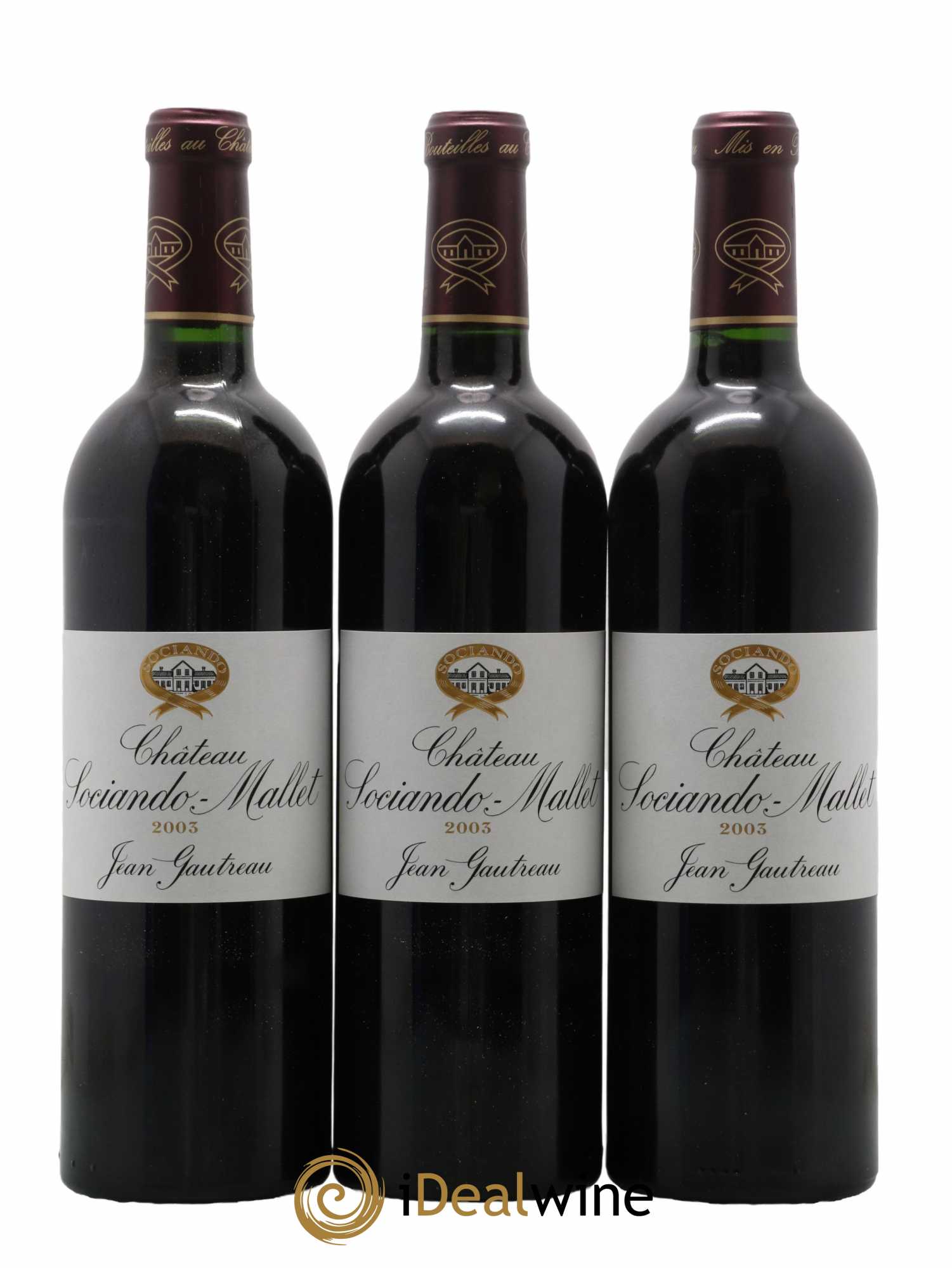 Château Sociando Mallet 2003 - Lot of 12 bottles - 2