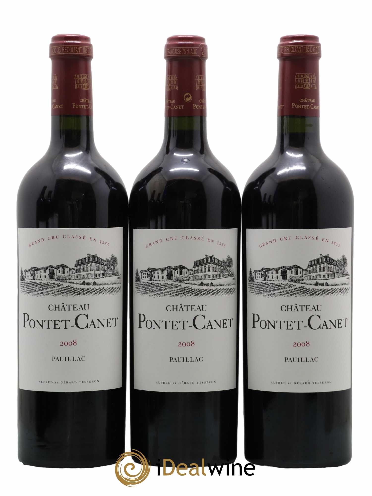 Château Pontet Canet 5ème Grand Cru Classé 2008 - Lot de 6 bouteilles - 2