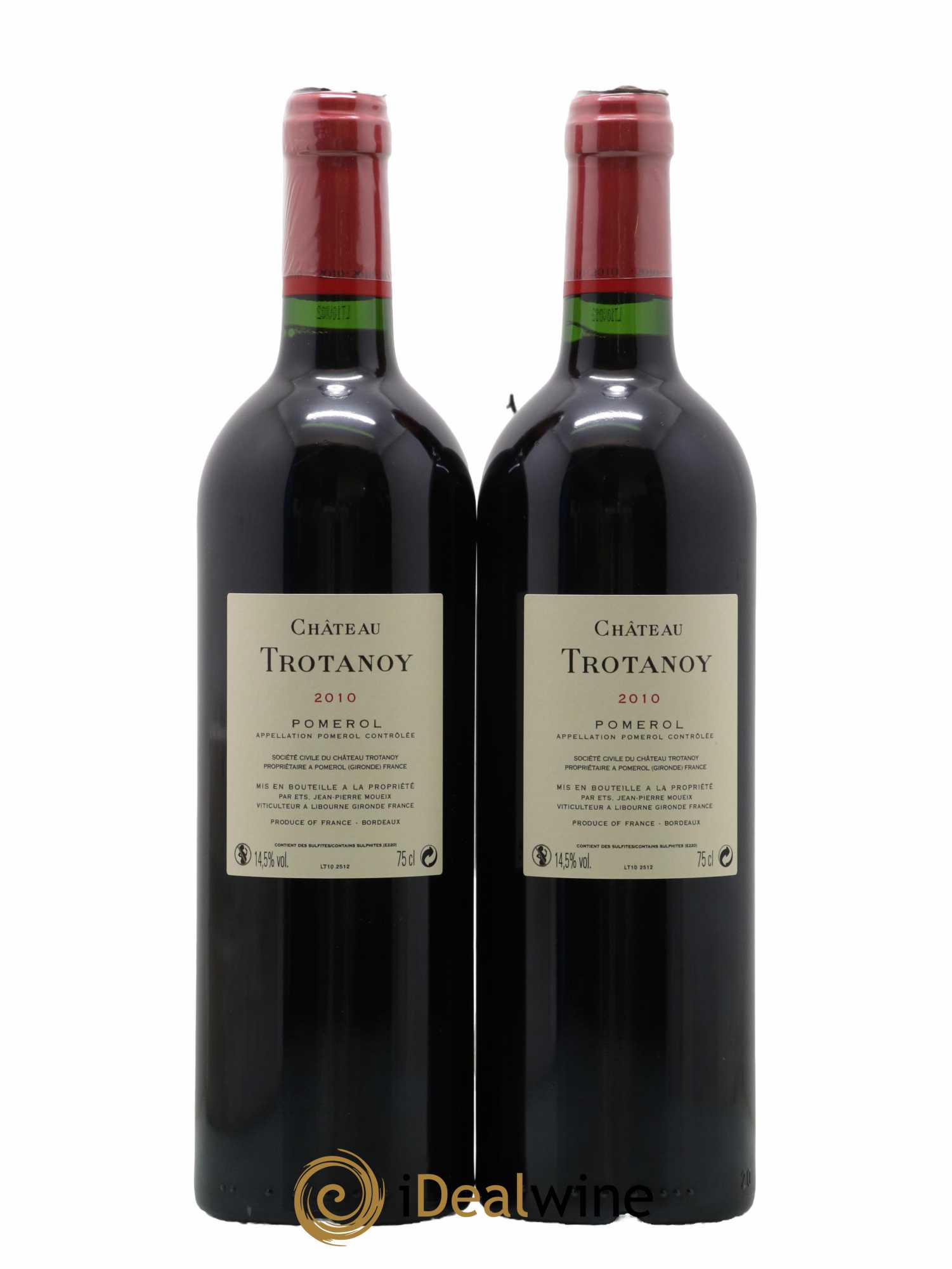 Château Trotanoy 2010 - Lot of 2 bottles - 1