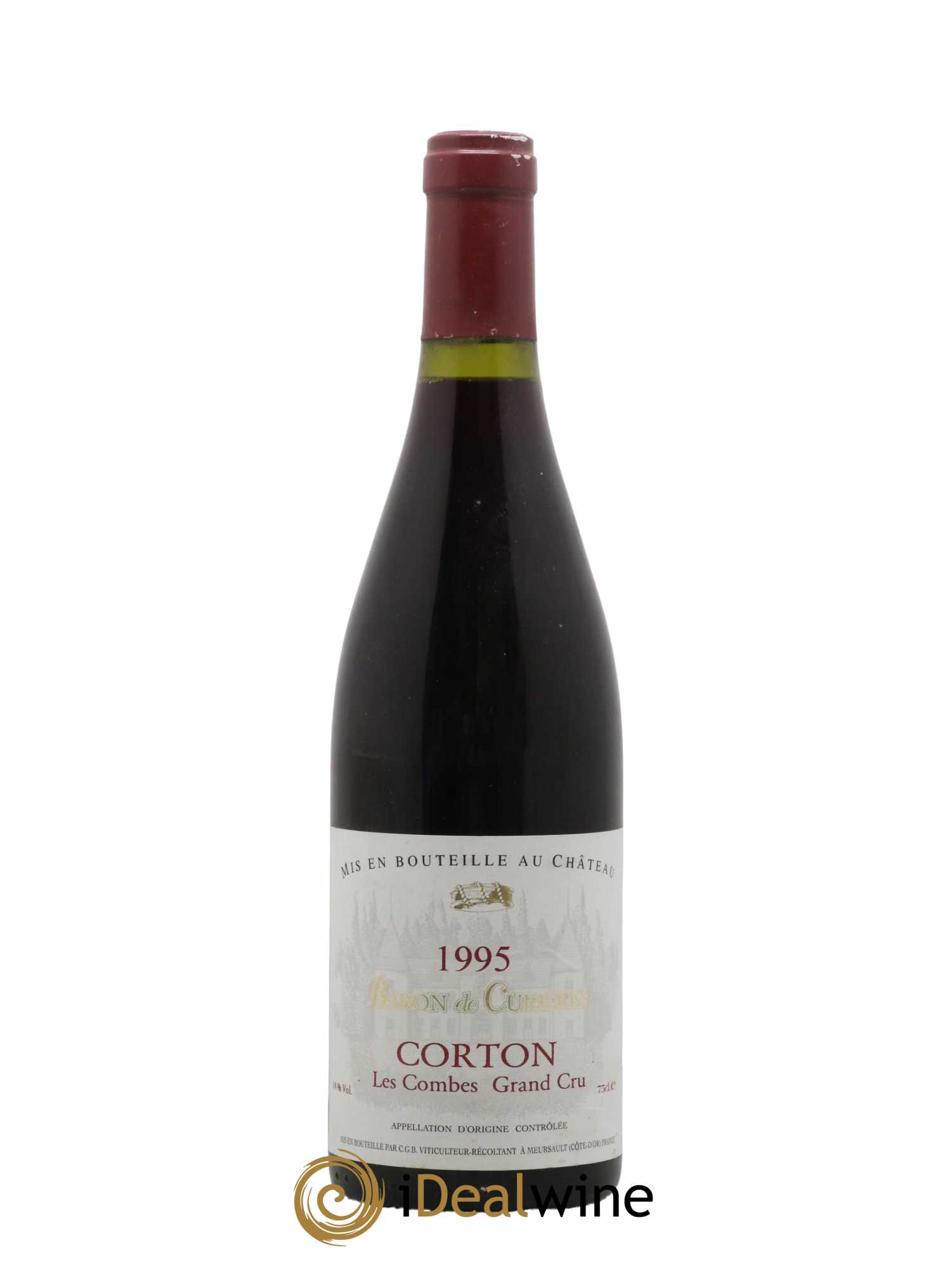Corton Grand Cru Les Combes Baron de Curieres 1995 - Lot de 1 bouteille - 0