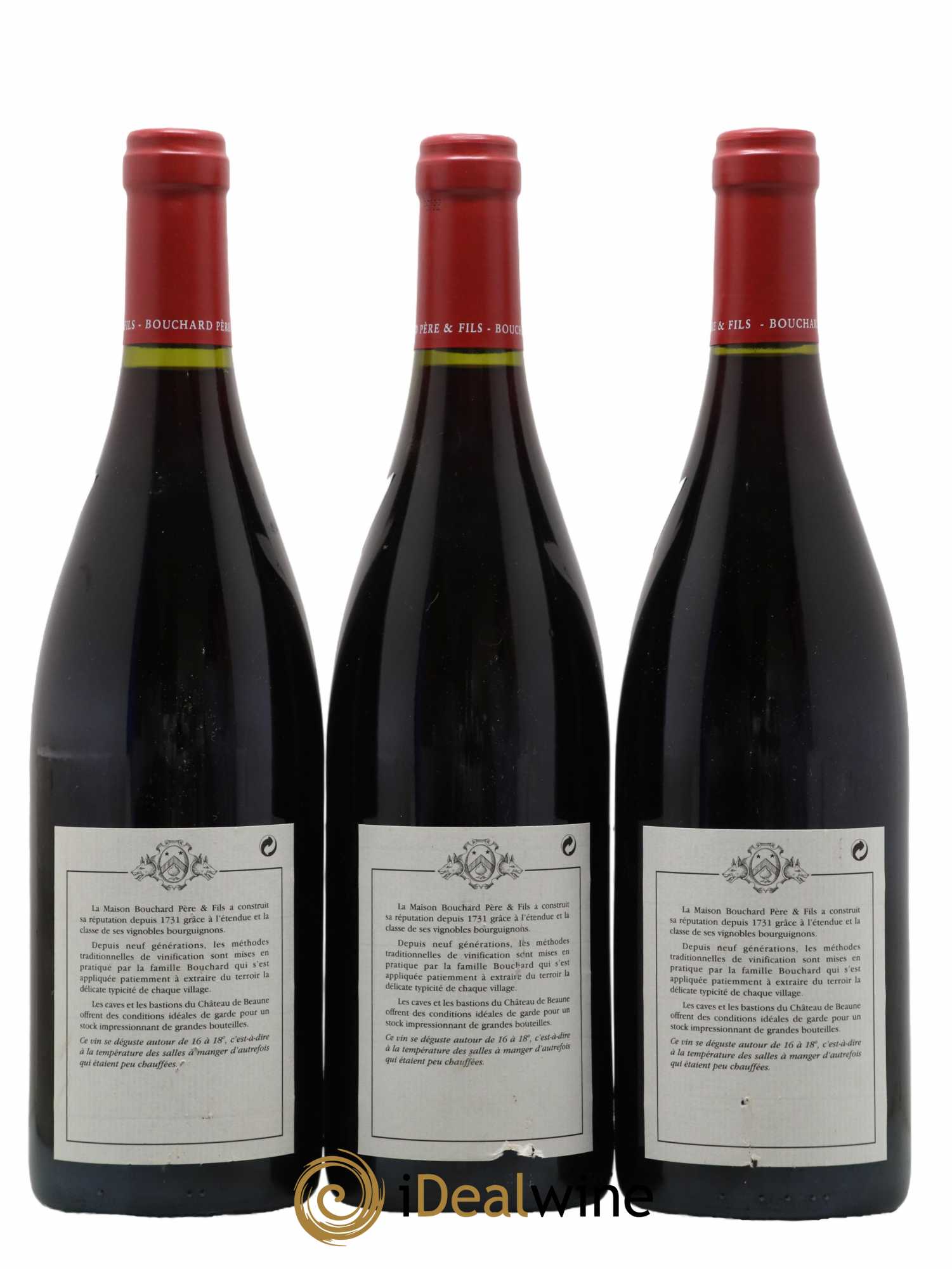 Corton Grand Cru Le Corton Bouchard Père & Fils 1999 - Lot of 3 bottles - 1