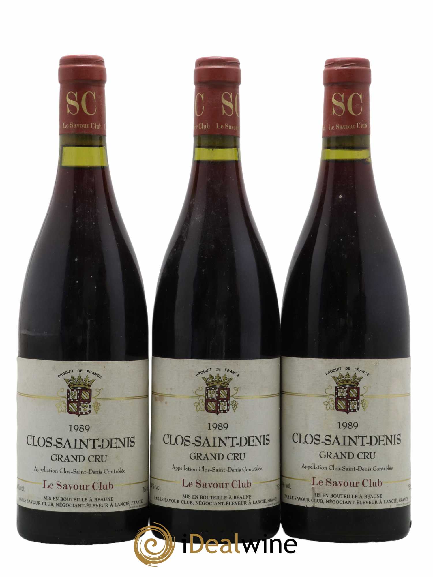 Clos Saint-Denis Grand Cru Savour Club 1989 - Lot de 3 bouteilles - 0