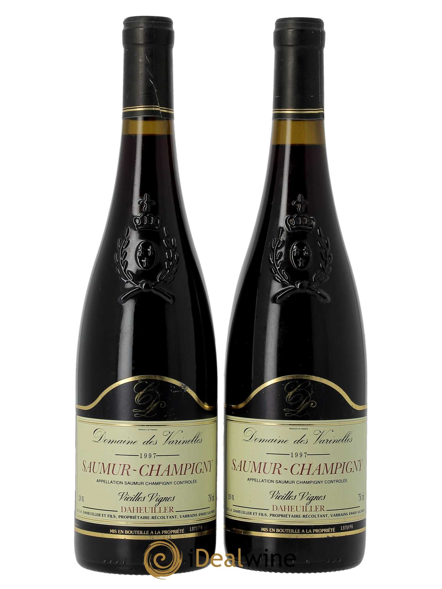 Saumur-Champigny Vieilles Vignes Domaine des Varinelles 1997 - Lotto di 2 bottiglie - 0