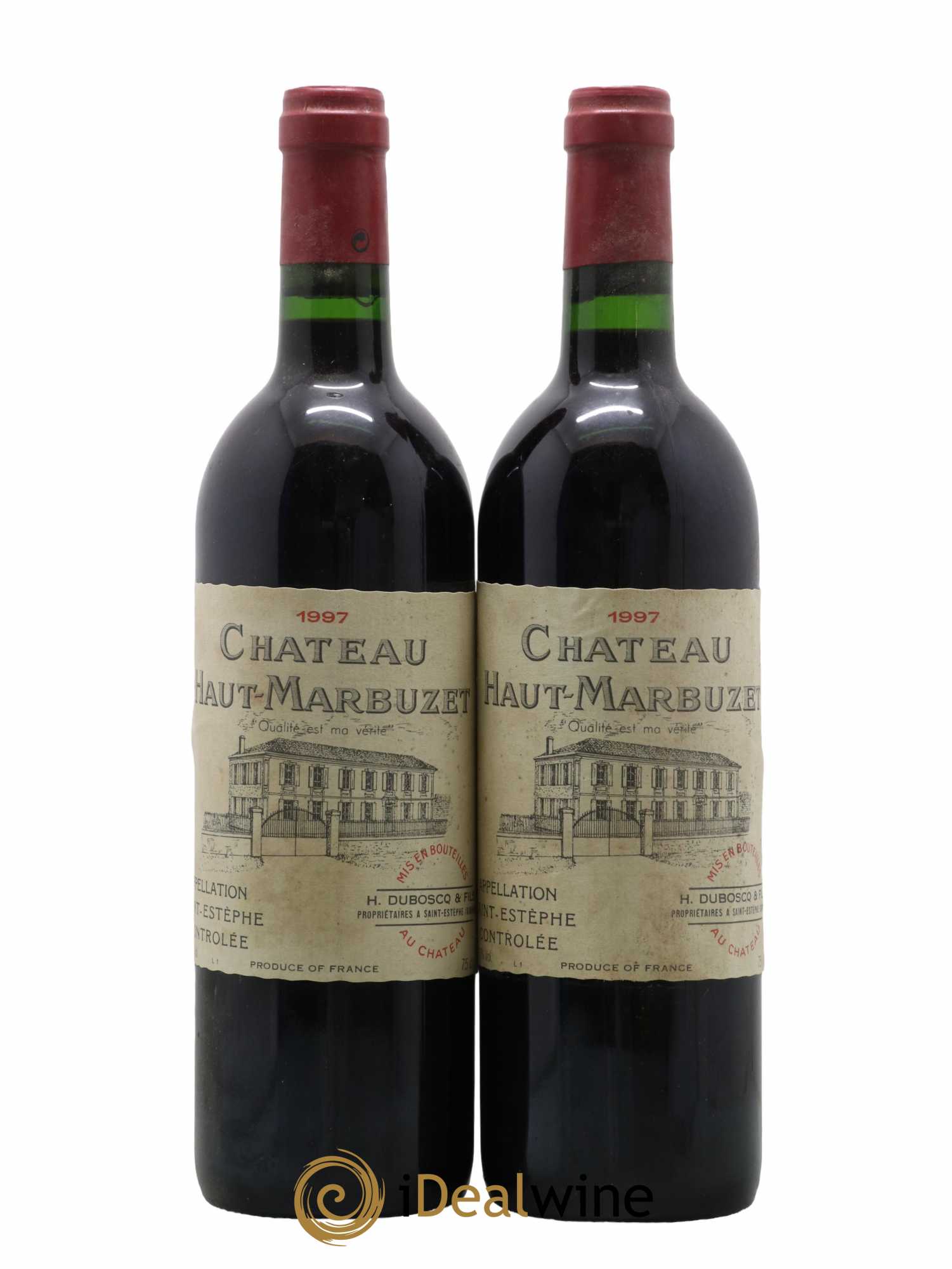 Château Haut Marbuzet 1997 - Lot de 2 bouteilles - 0