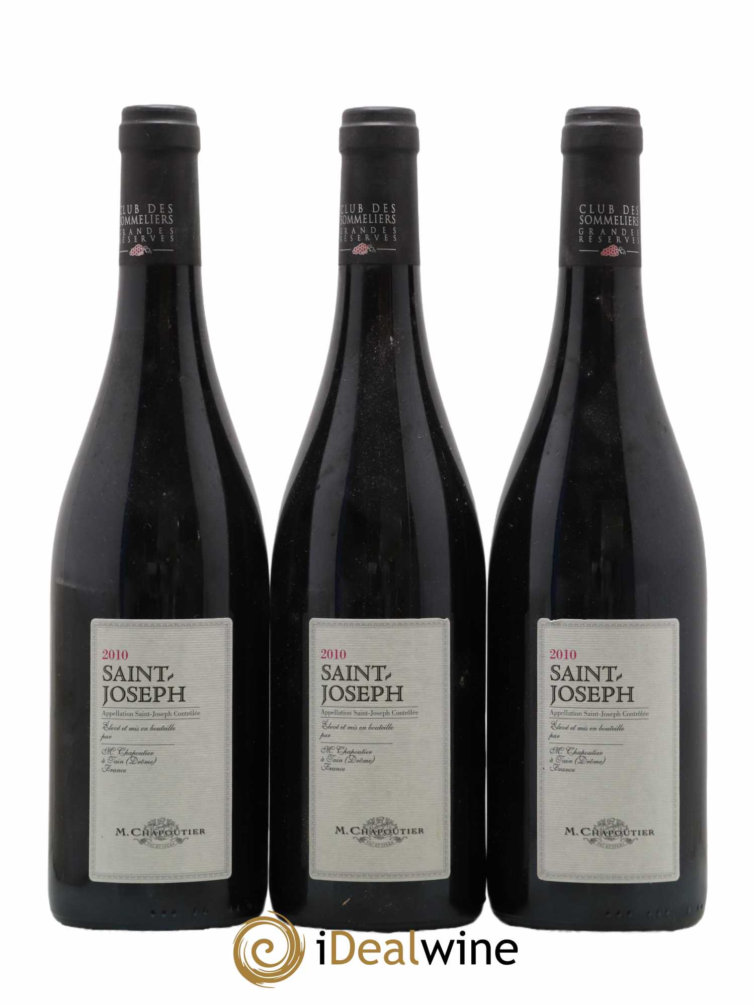 Saint-Joseph Chapoutier Club des Sommeliers 2010 - Lot de 3 bouteilles - 0