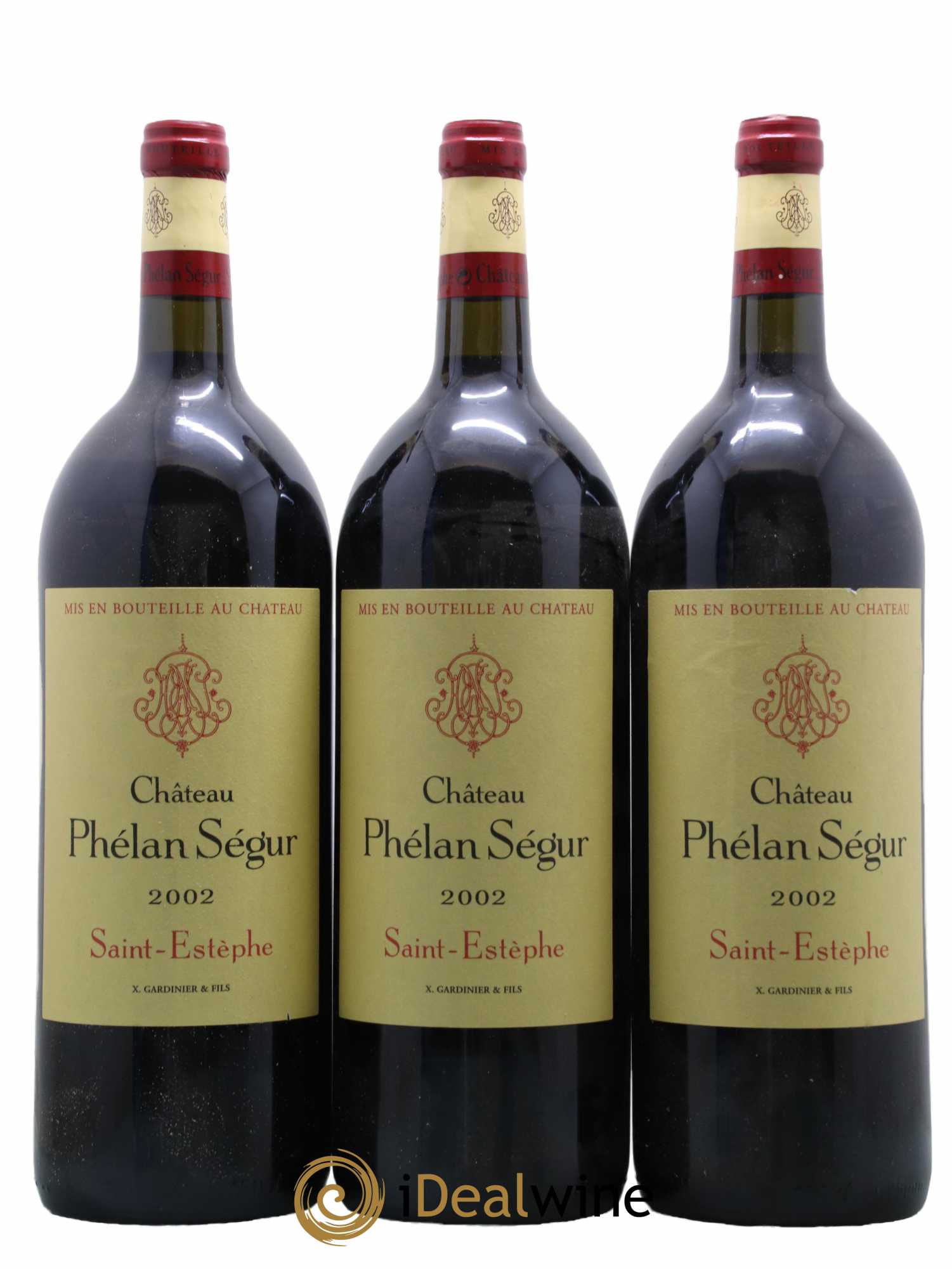 Château Phélan Ségur 2002 - Lot de 3 magnums - 0