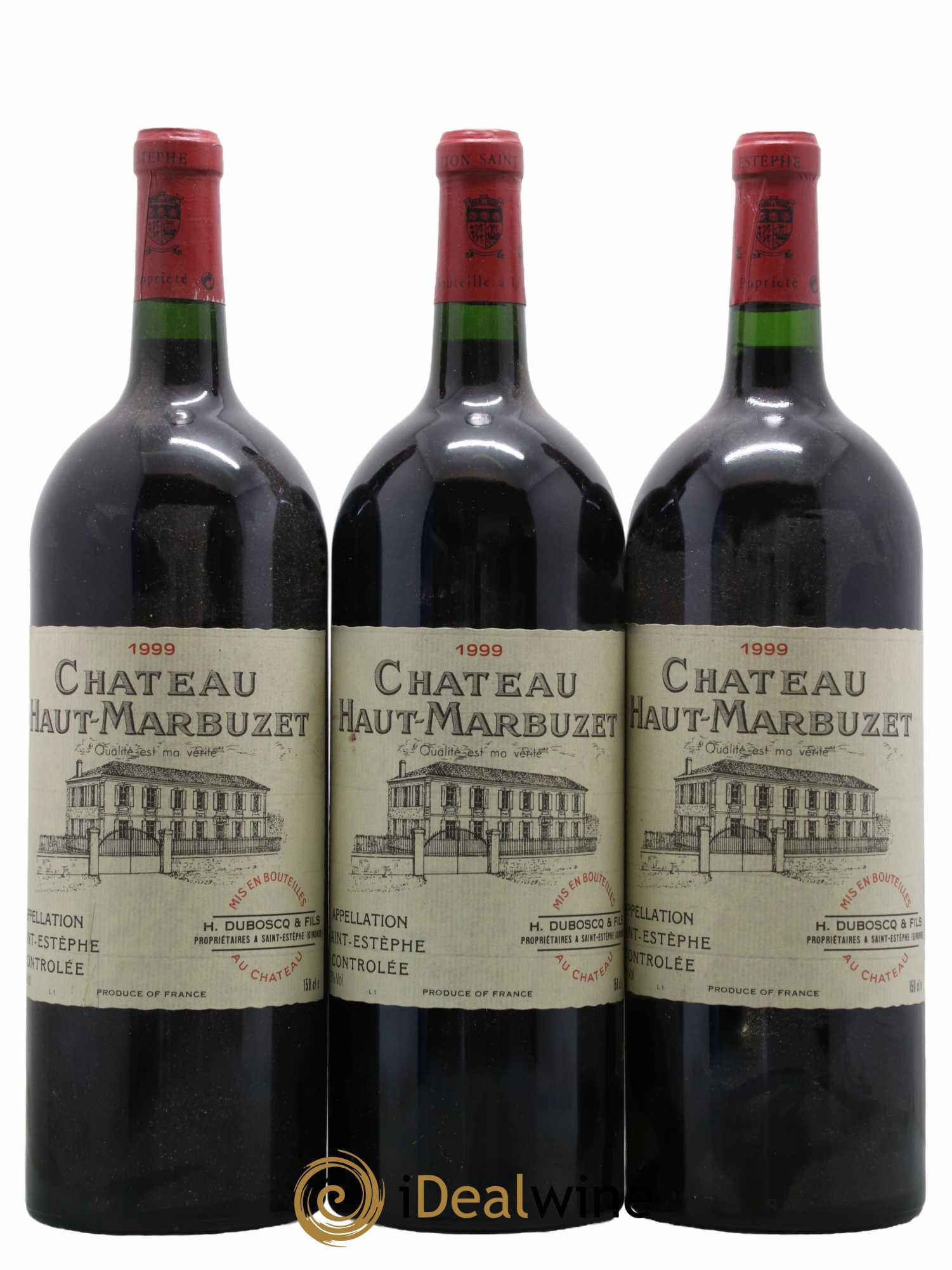 Château Haut Marbuzet 1999 - Lot de 3 magnums - 0