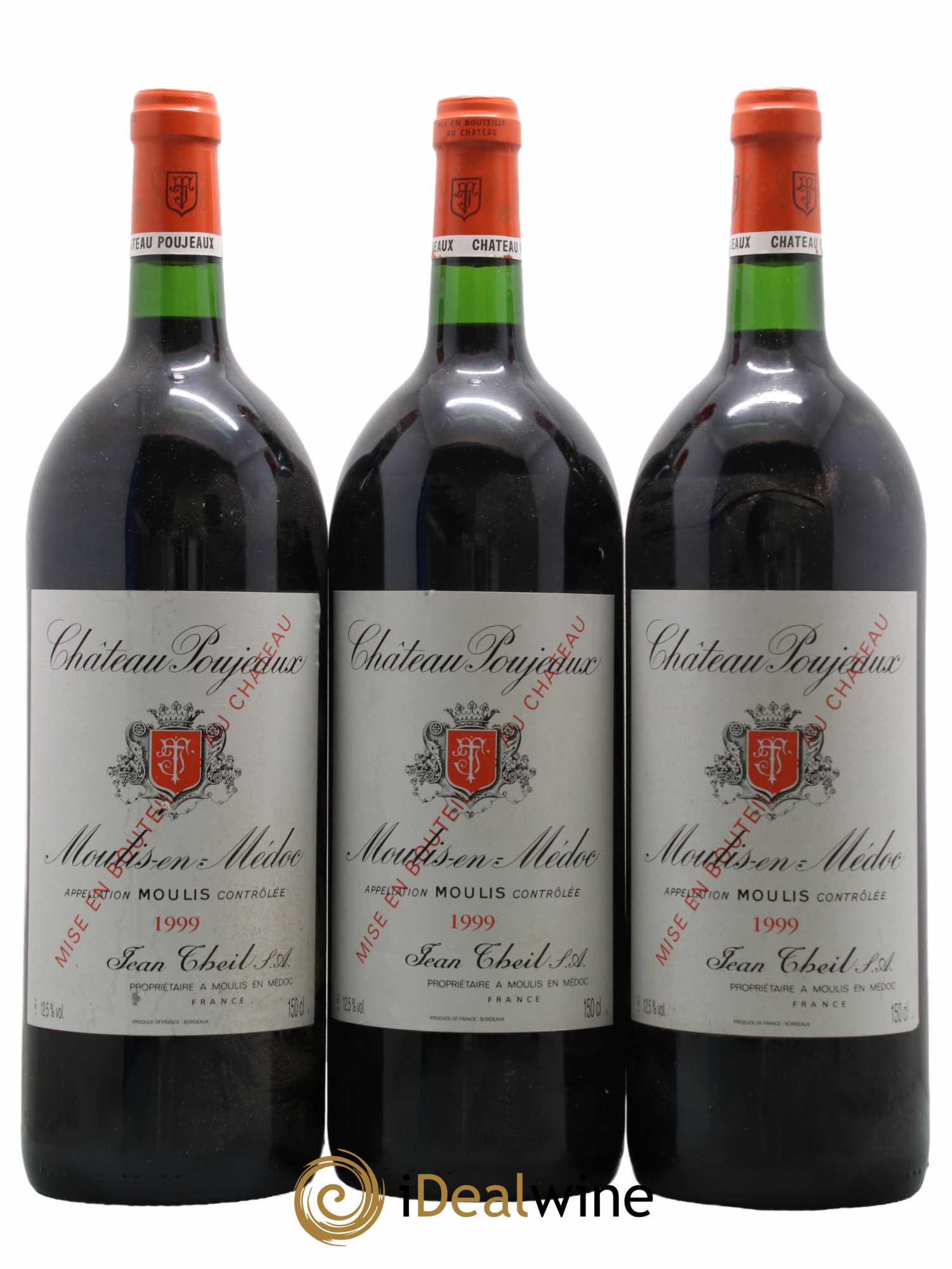 Château Poujeaux 1999 - Lot de 3 magnums - 0