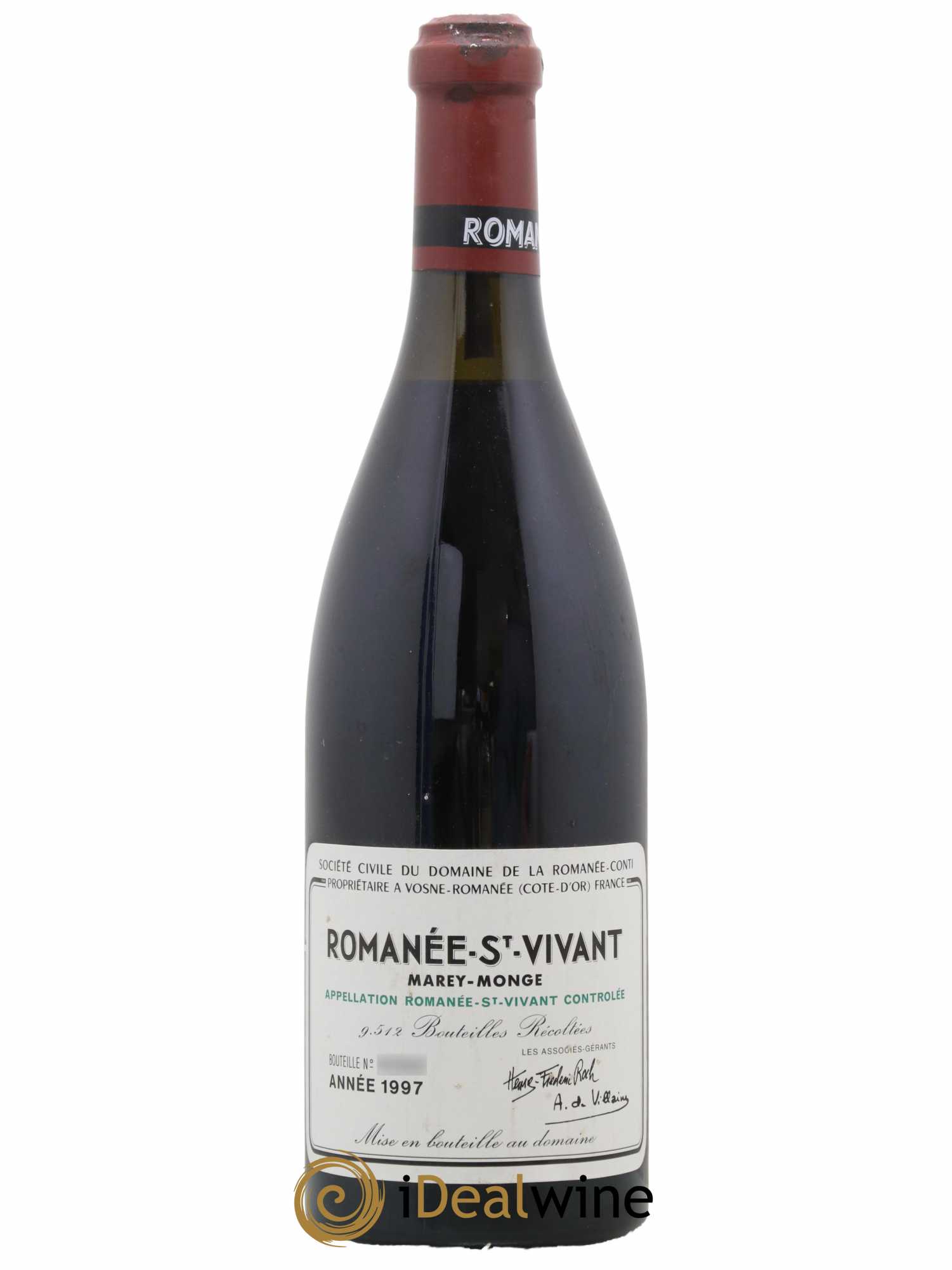 Romanée-Saint-Vivant Grand Cru Domaine de la Romanée-Conti 1997 - Lot de 1 bouteille - 0