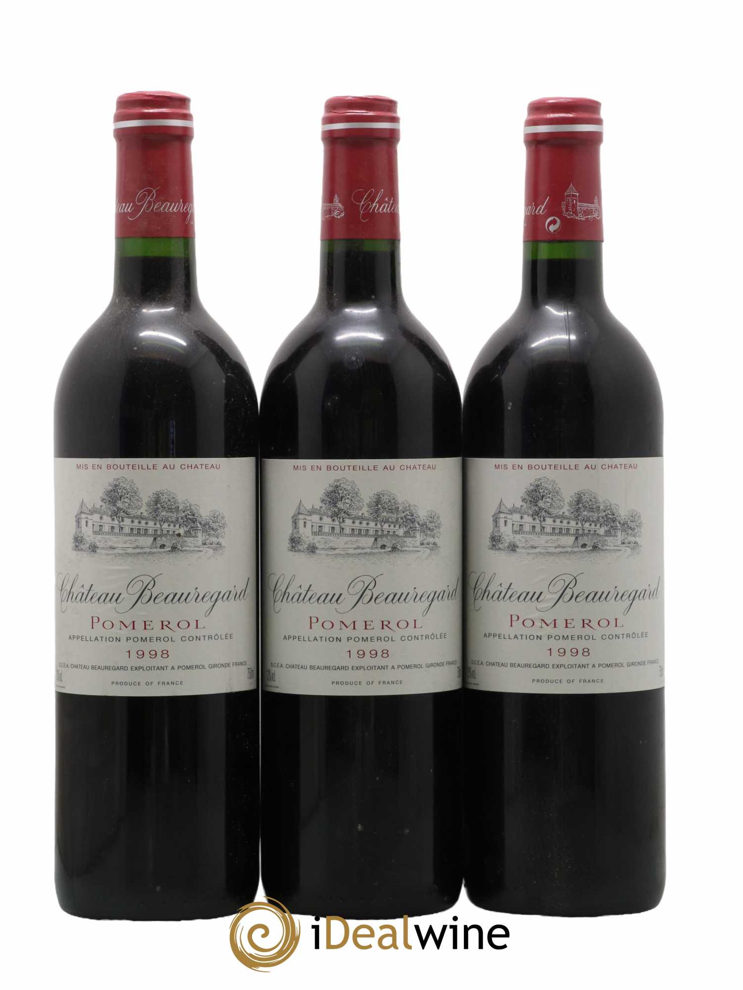Château Beauregard 1998 - Lot de 3 bouteilles - 0