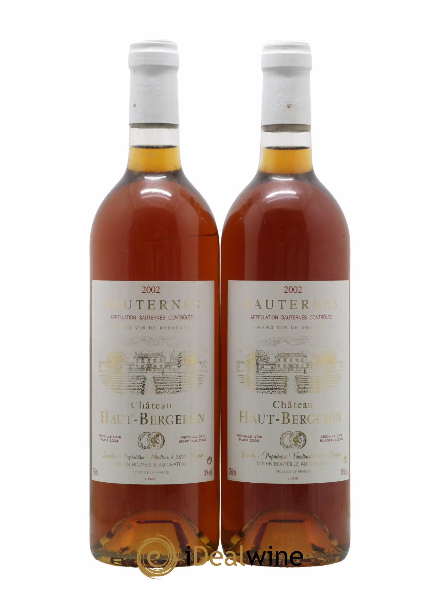 Château Haut-Bergeron 2002 - Lotto di 2 bottiglie - 0