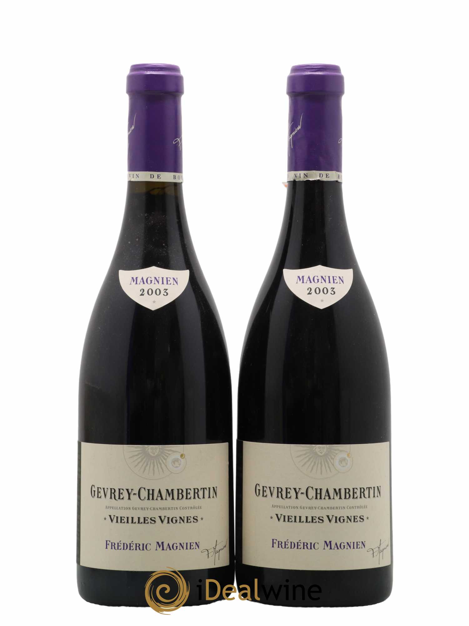 Gevrey-Chambertin Vieilles Vignes Frederic Magnien 2003 - Lot of 2 bottles - 0