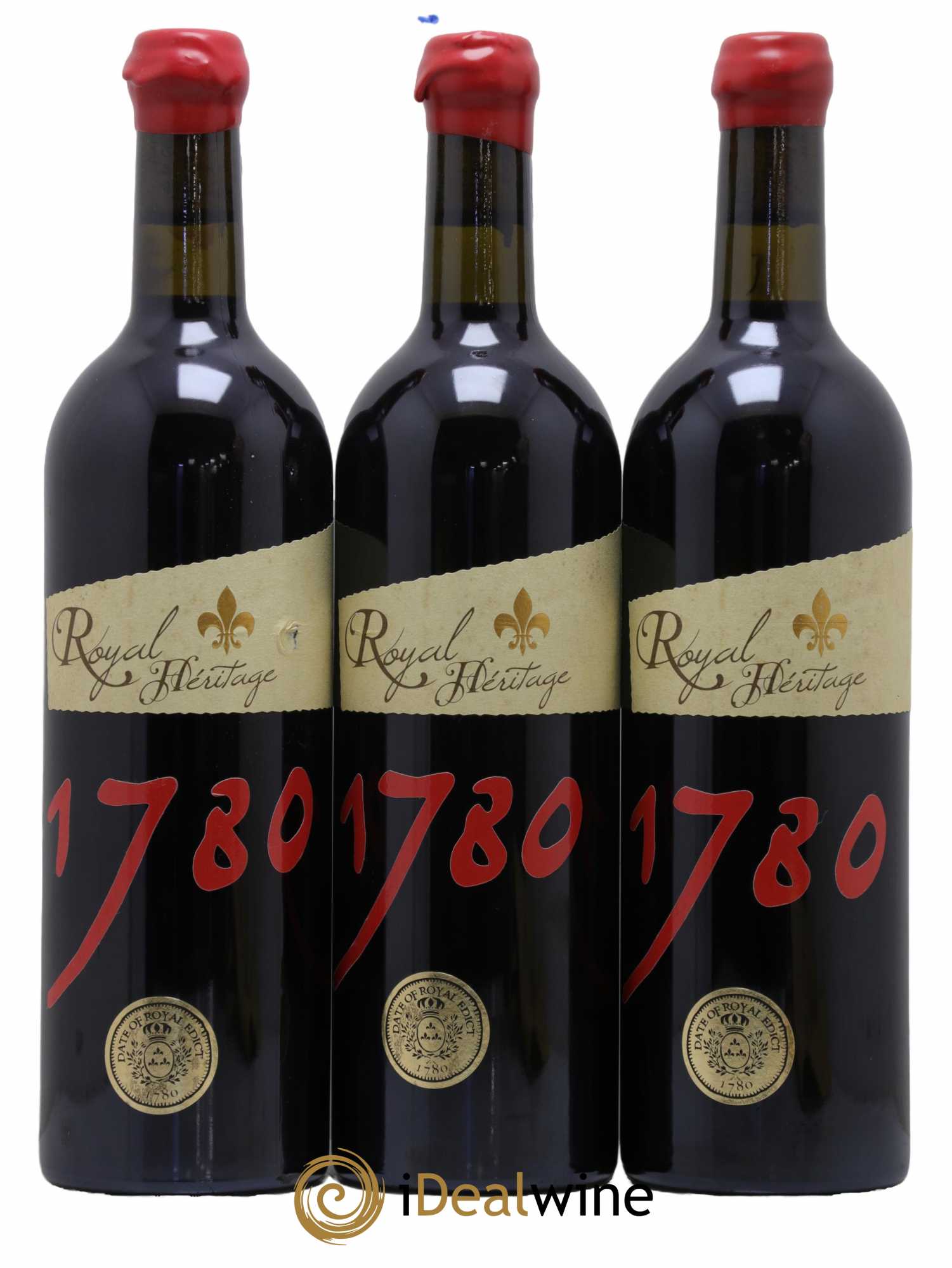 Divers Brulhois AOC Royal Héritage 1780 Labastide Orliac 2008 - Lot de 3 bouteilles - 0