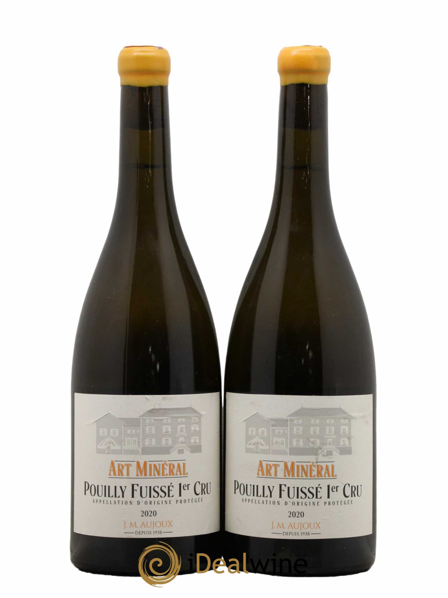 Pouilly-Fuissé 1er Cru Art Minéral Aujoux 2020 - Lot de 2 bouteilles - 0