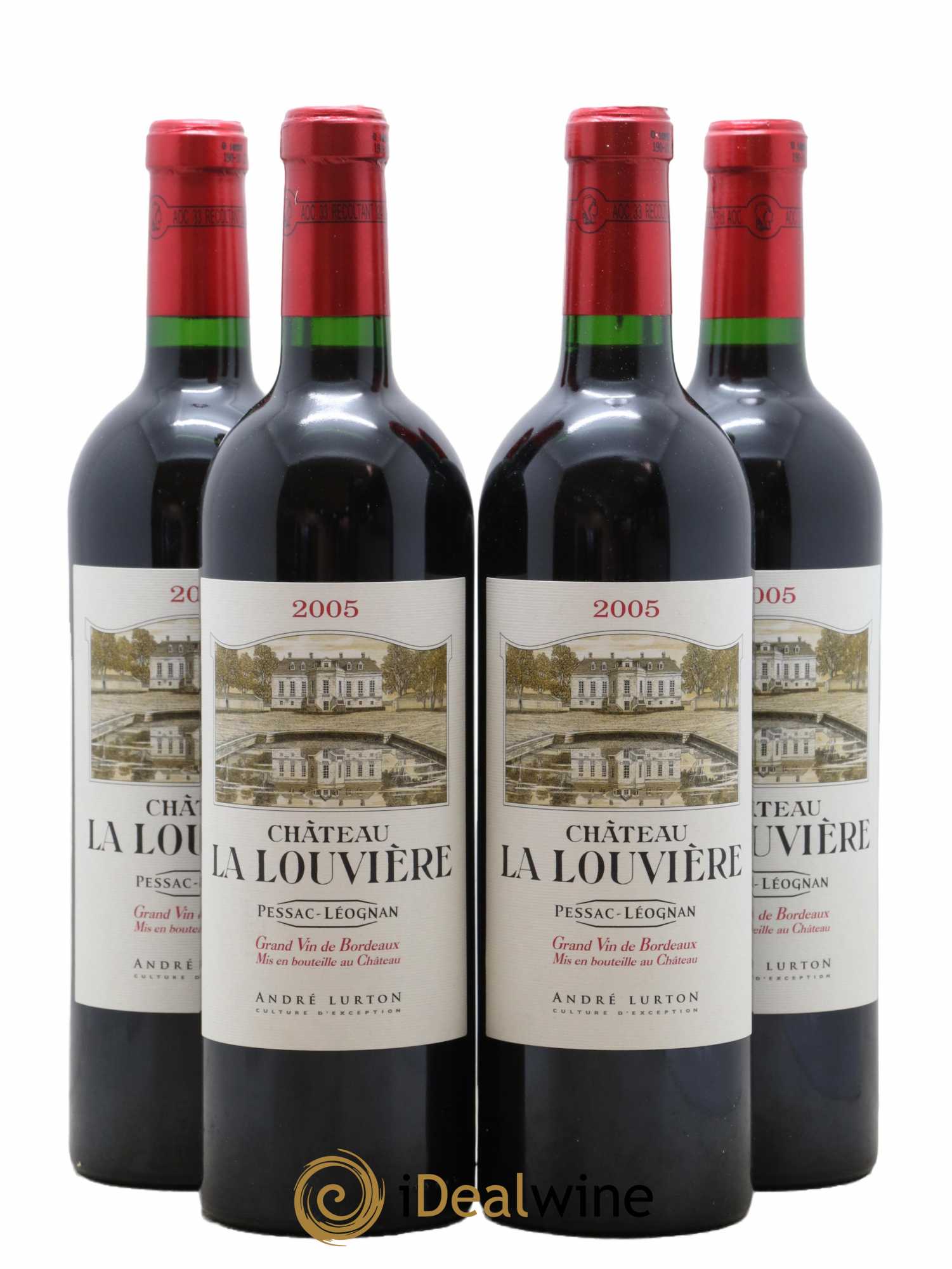 Château la Louvière 2005 - Lot de 4 bouteilles - 0