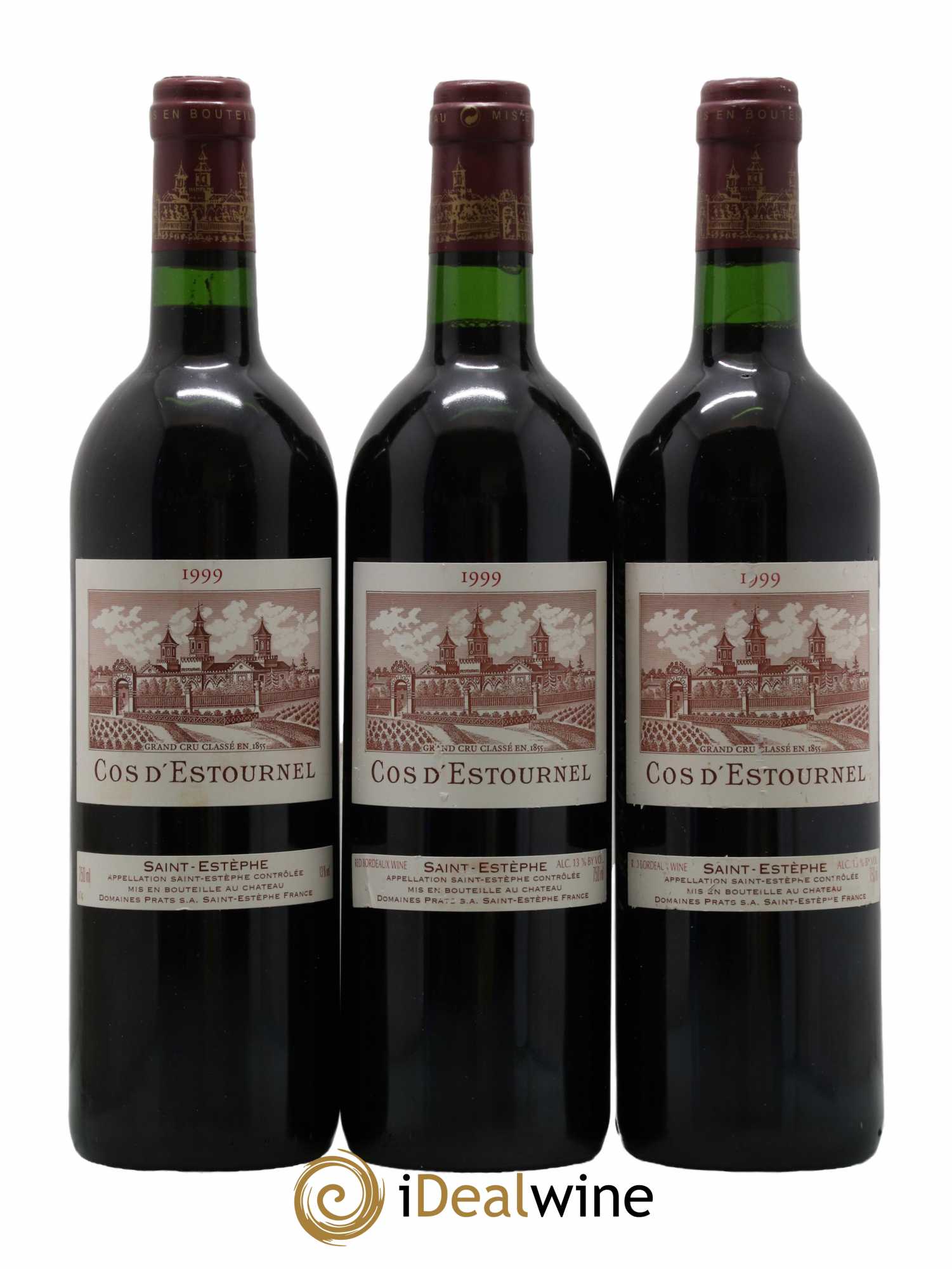 Cos d'Estournel 2ème Grand Cru Classé 1999 - Lot de 3 bouteilles - 0