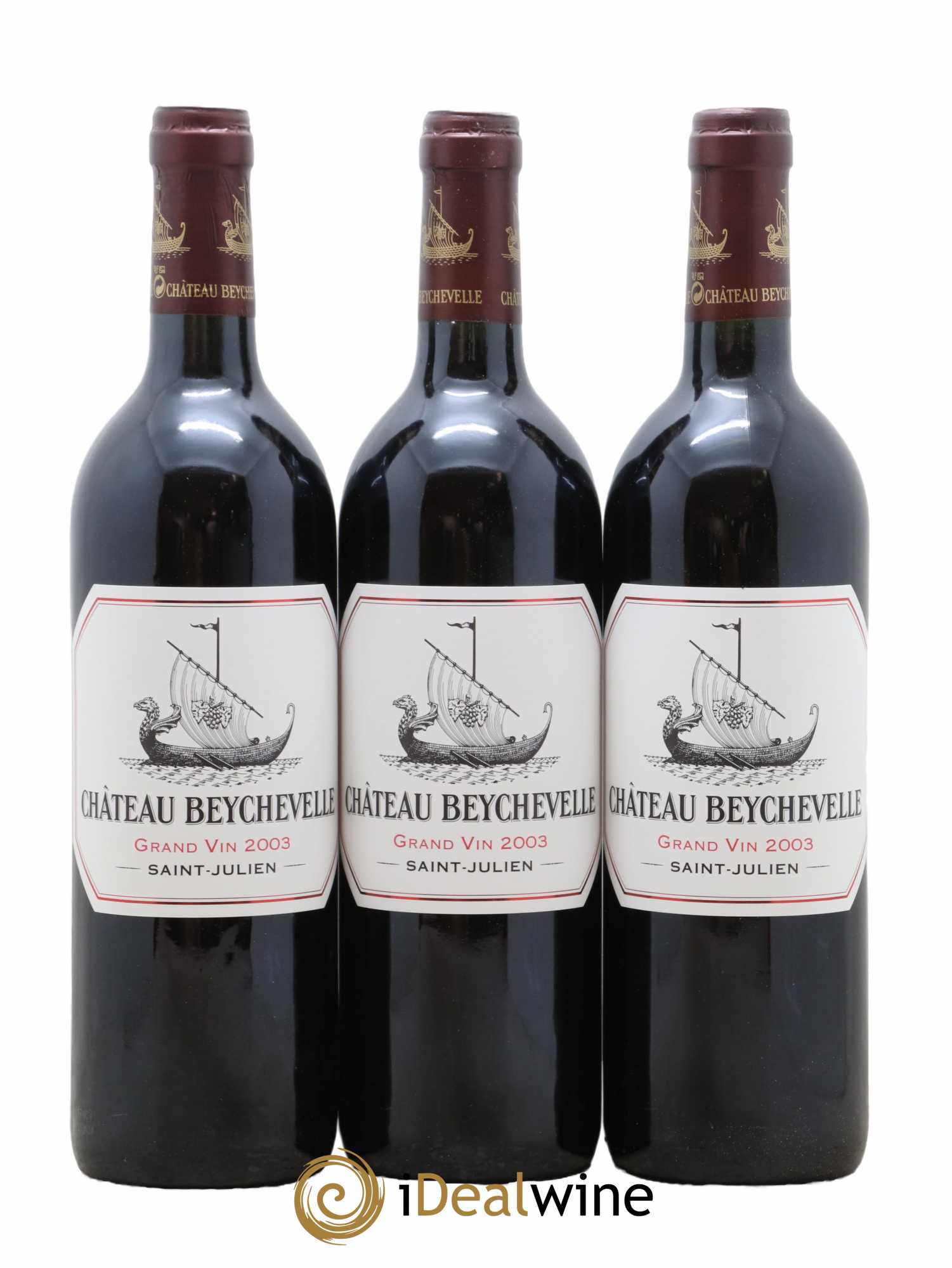 Château Beychevelle 4ème Grand Cru Classé 2003 - Lot de 3 bouteilles - 0