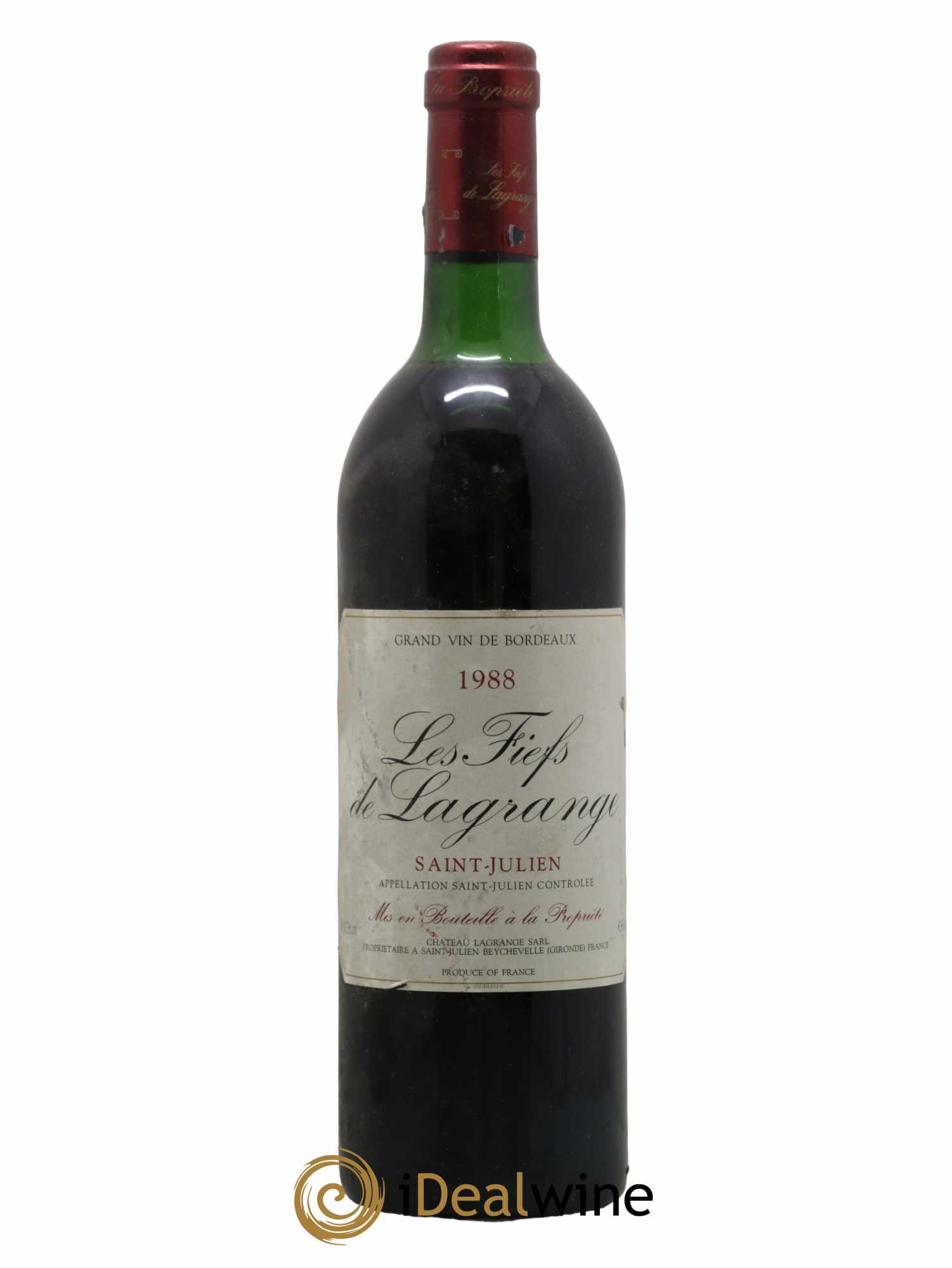 Les Fiefs de Lagrange Second Vin 1988 - Lot de 1 bouteille - 0