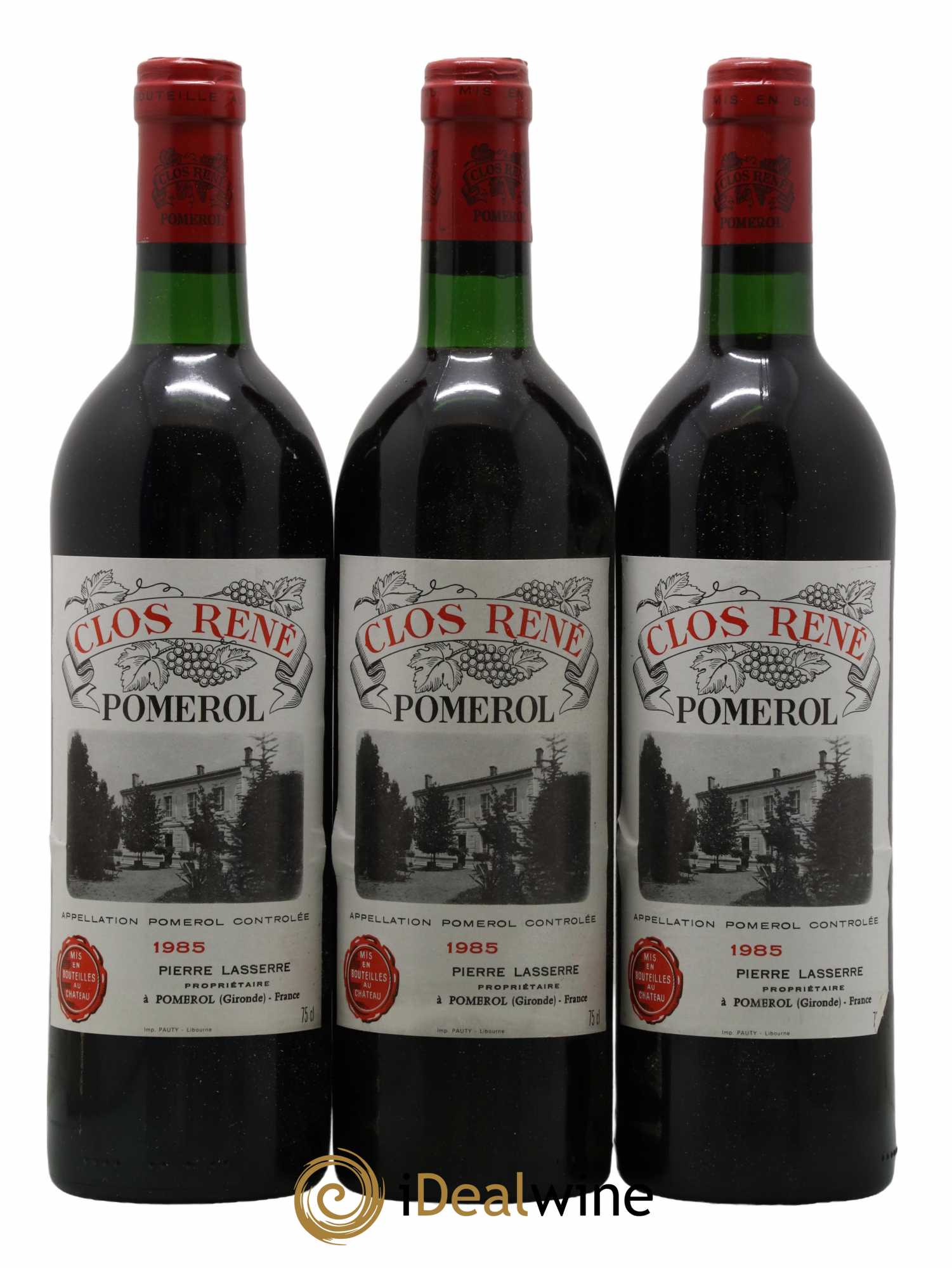 Clos René 1985 - Posten von 3 Flaschen - 0