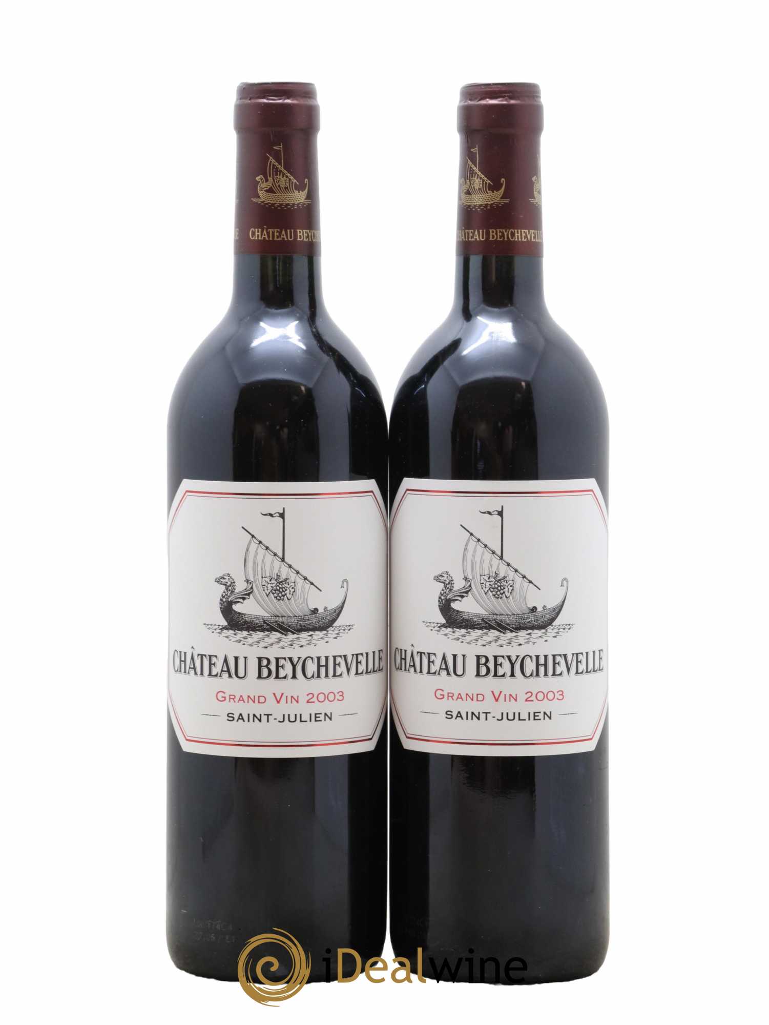 Château Beychevelle 4ème Grand Cru Classé 2003 - Lot of 2 bottles - 0
