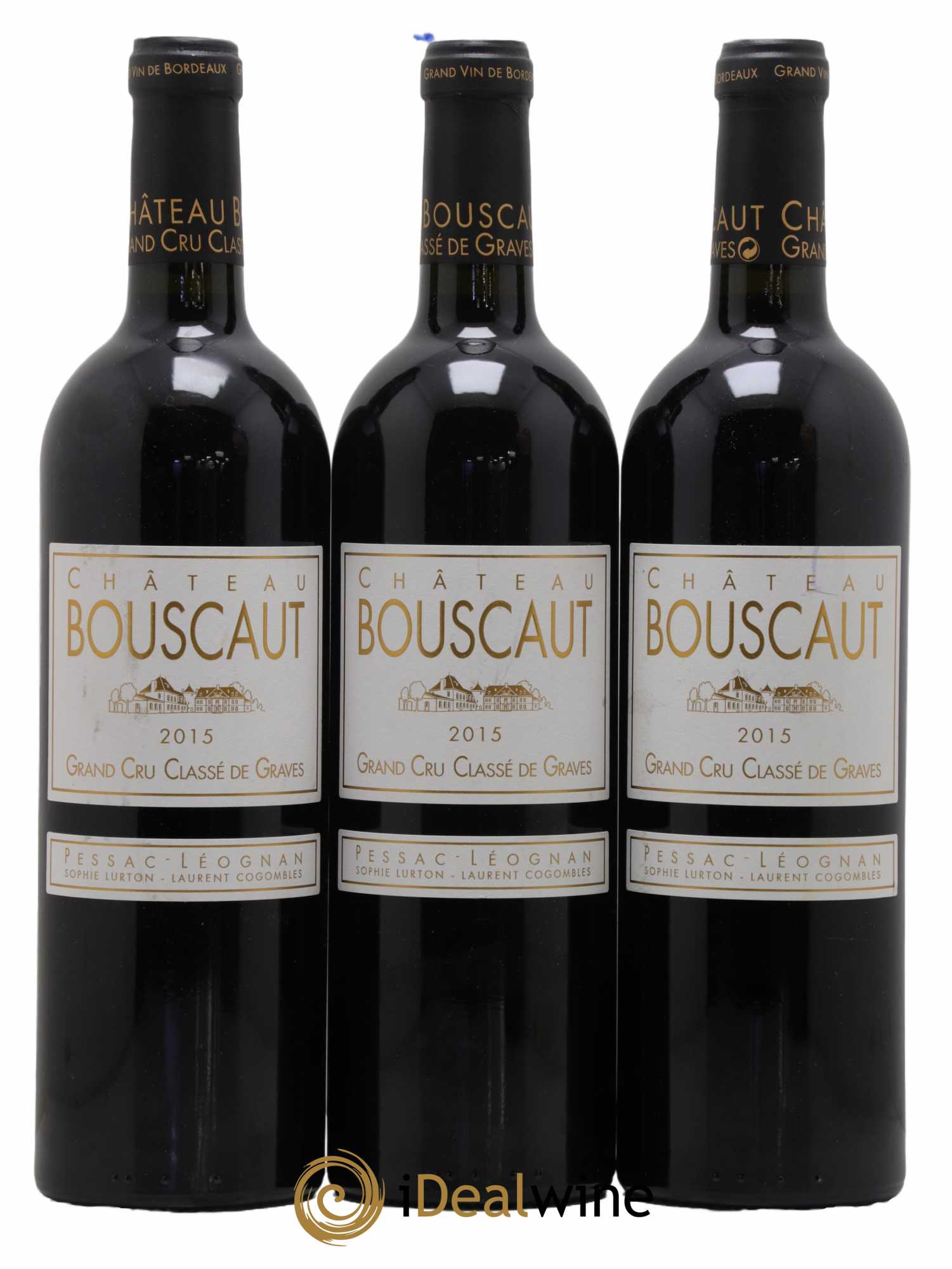 Château Bouscaut Cru Classé de Graves 2015 - Lot de 3 bouteilles - 0