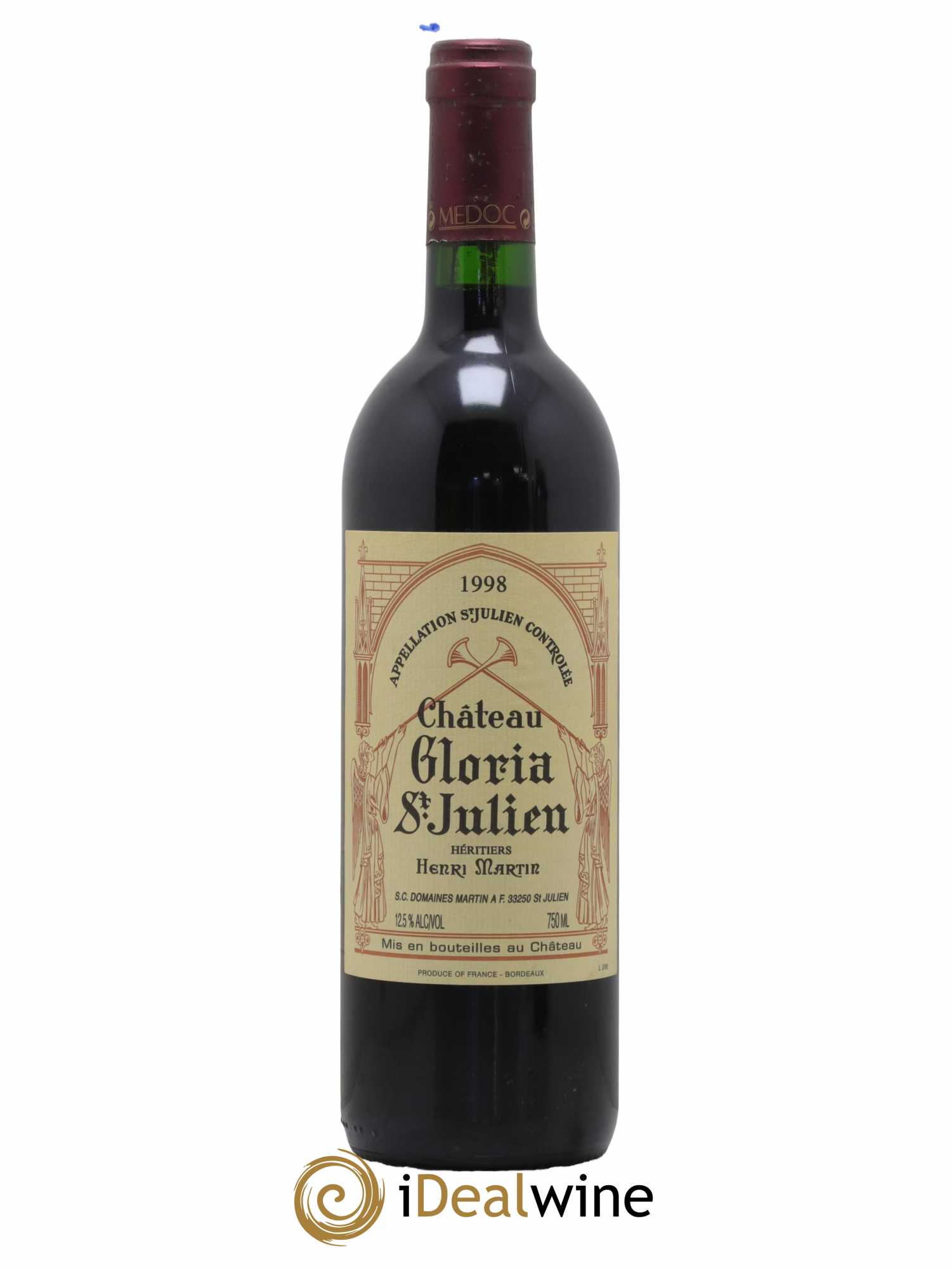 Château Gloria 1998 - Lot de 1 bouteille - 0