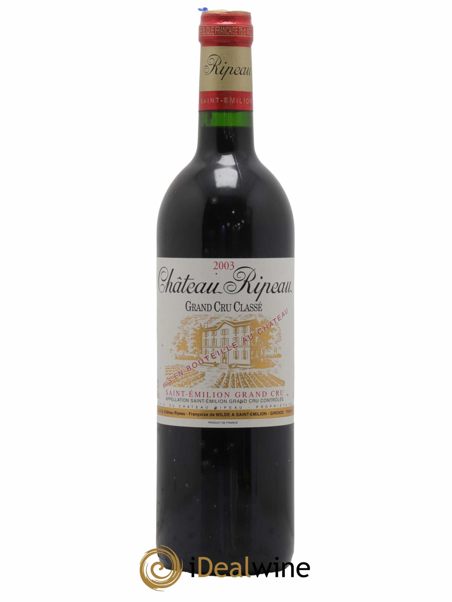 Château Ripeau Grand Cru Classé 2003 - Lot de 1 bouteille - 0