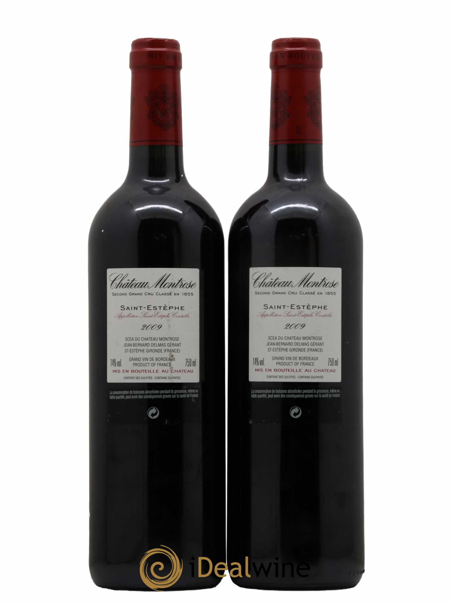Château Montrose 2ème Grand Cru Classé 2009 - Lot de 2 bouteilles - 1