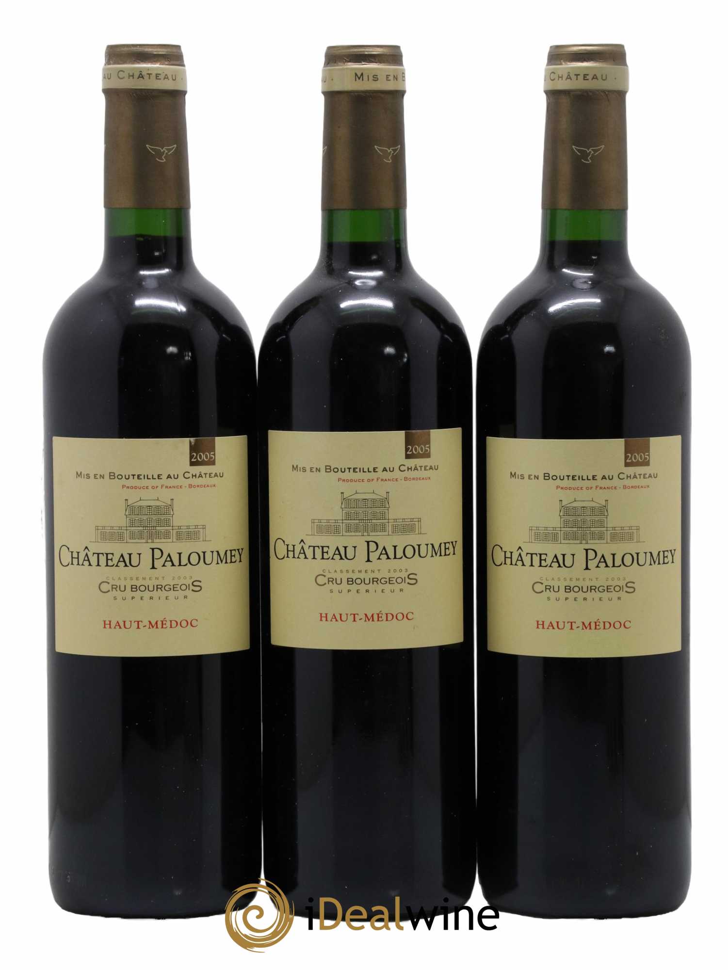 Château Paloumey Cru Bourgeois 2005 - Lot de 3 bouteilles - 0