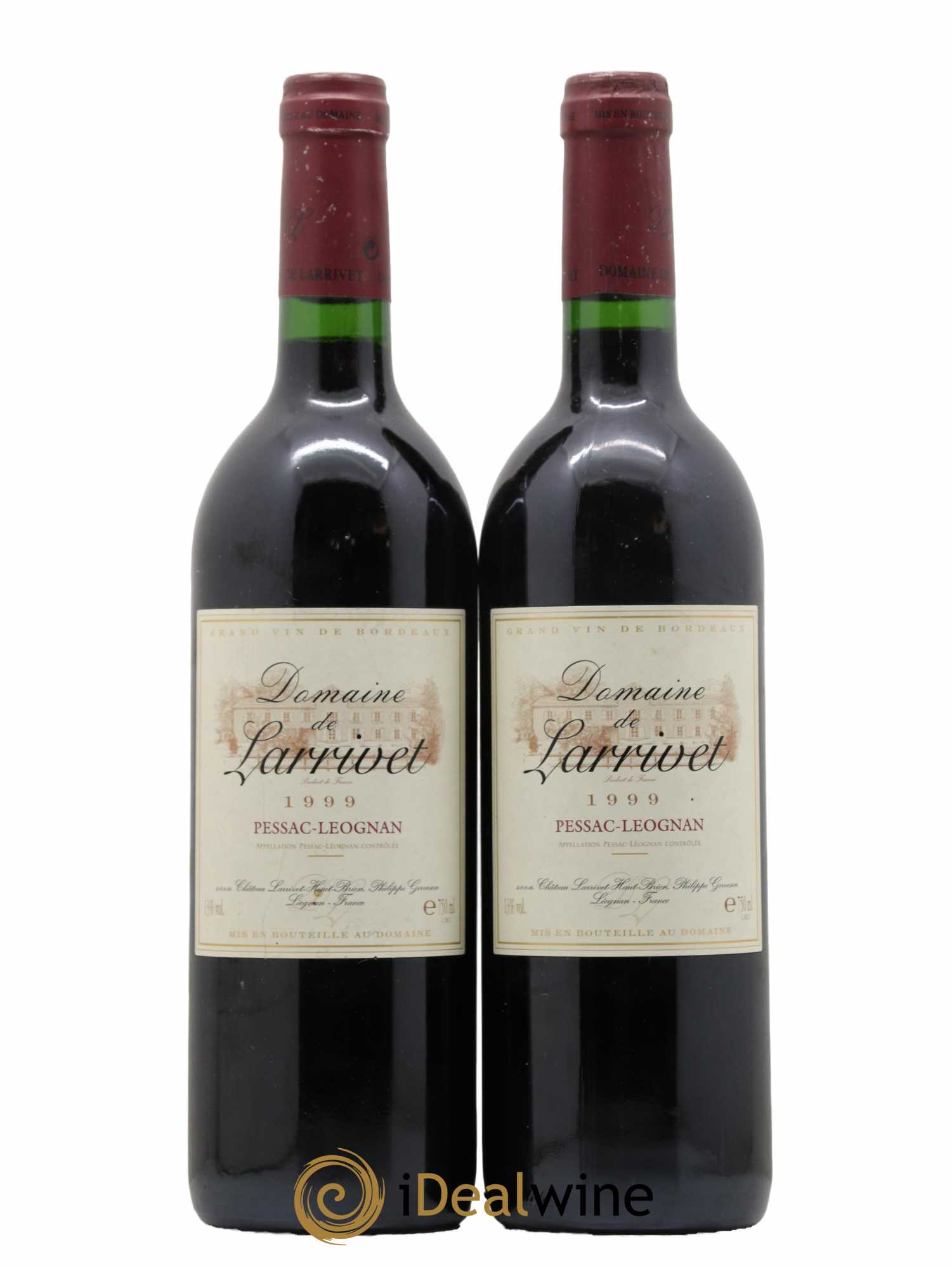 Pessac-Léognan Domaine De Larrivet 1999 - Lot de 2 bouteilles - 0